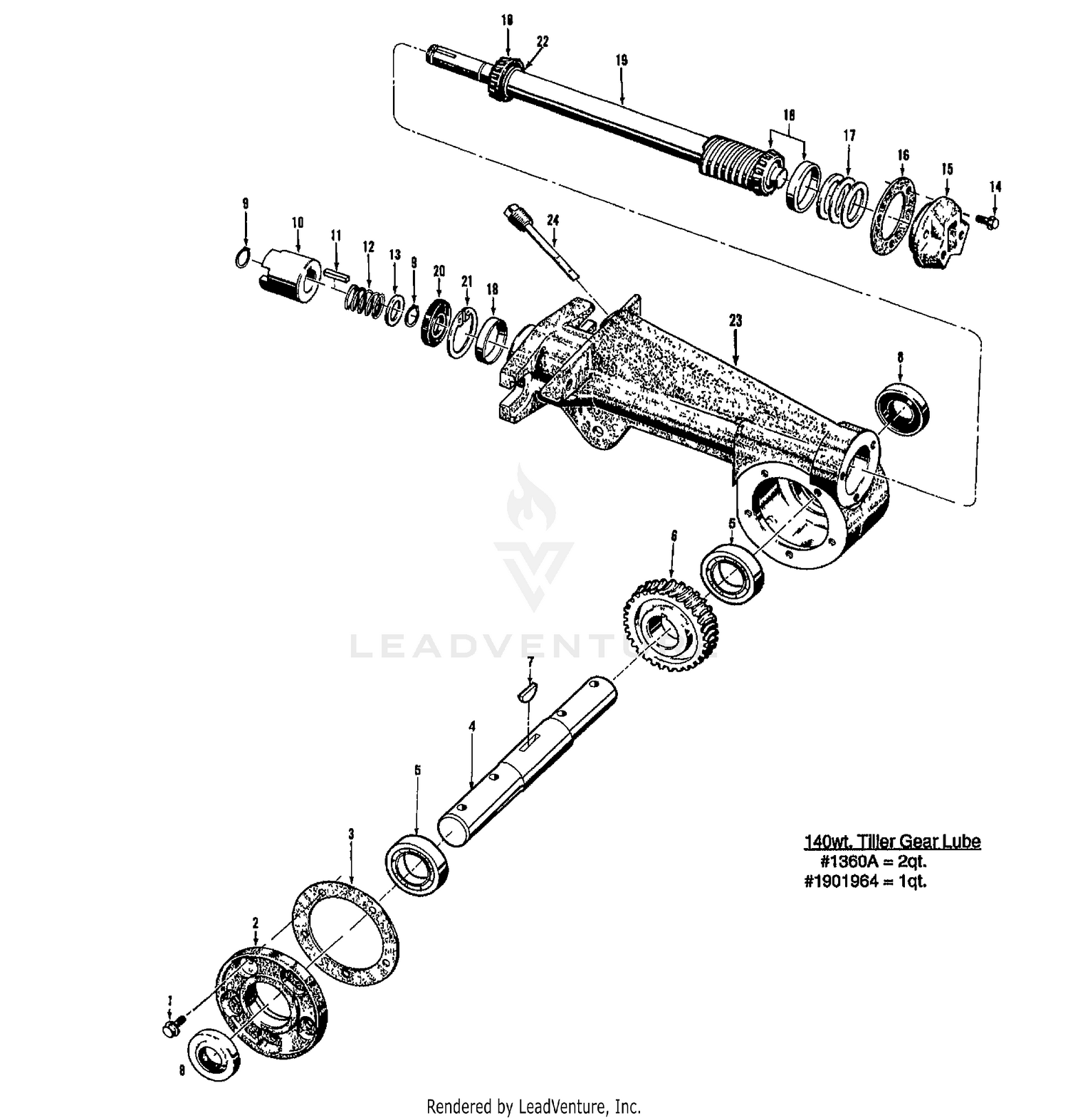 TILLER ATTACHMENT TRANSMISSION ASSEMBLIES