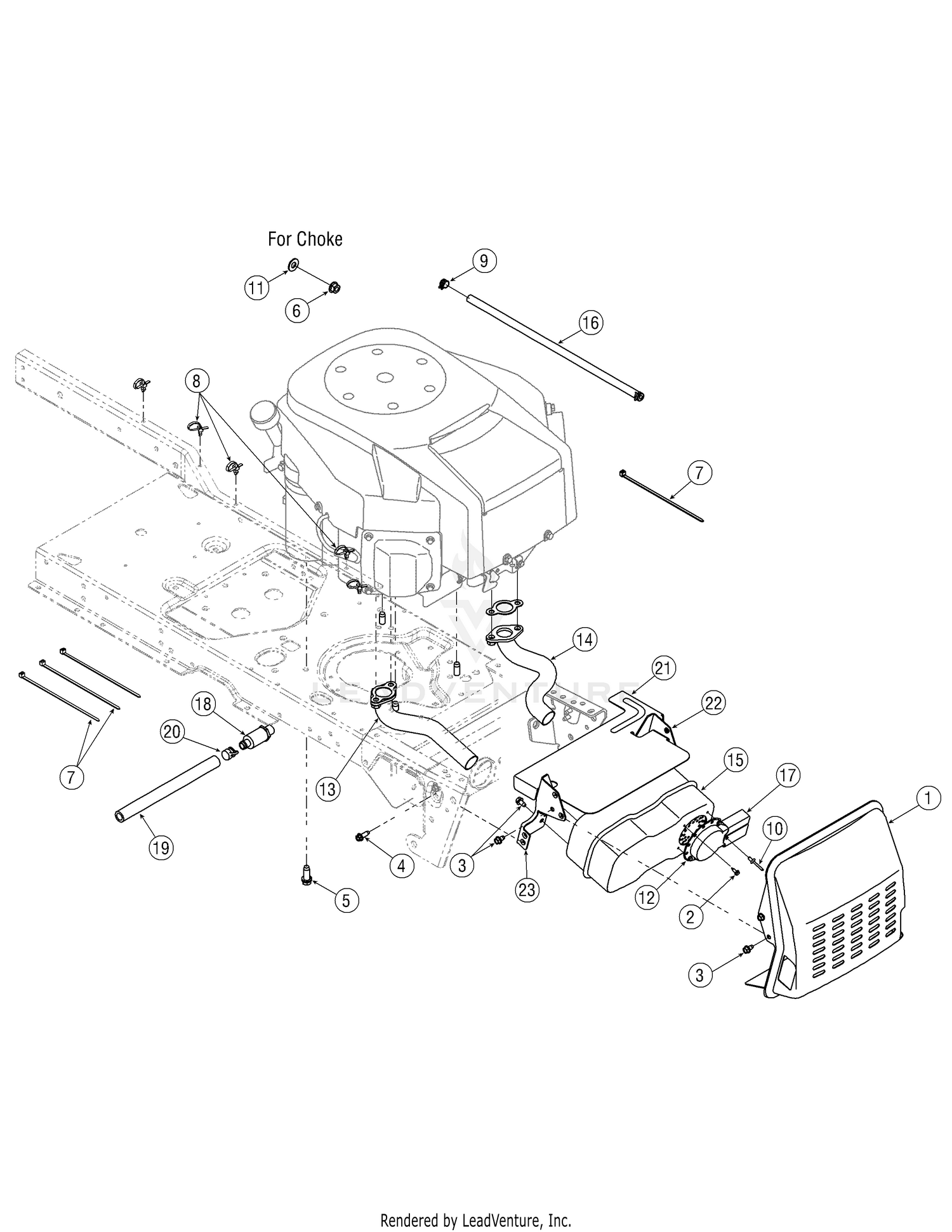 Kohler SV710-0019 Engine Mounting & Connections
