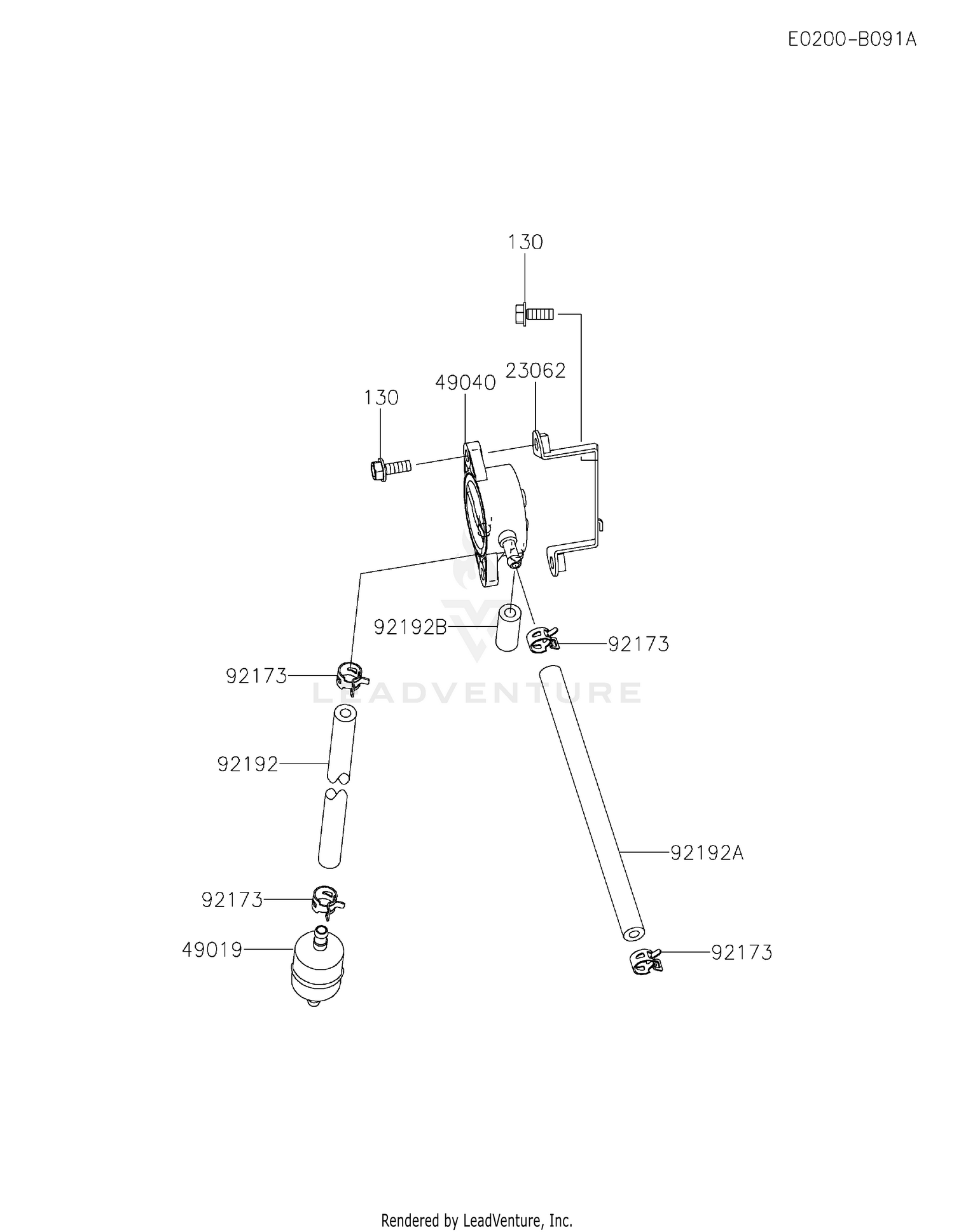 FX801V-GS15 FUEL TANK & FUEL VALVE
