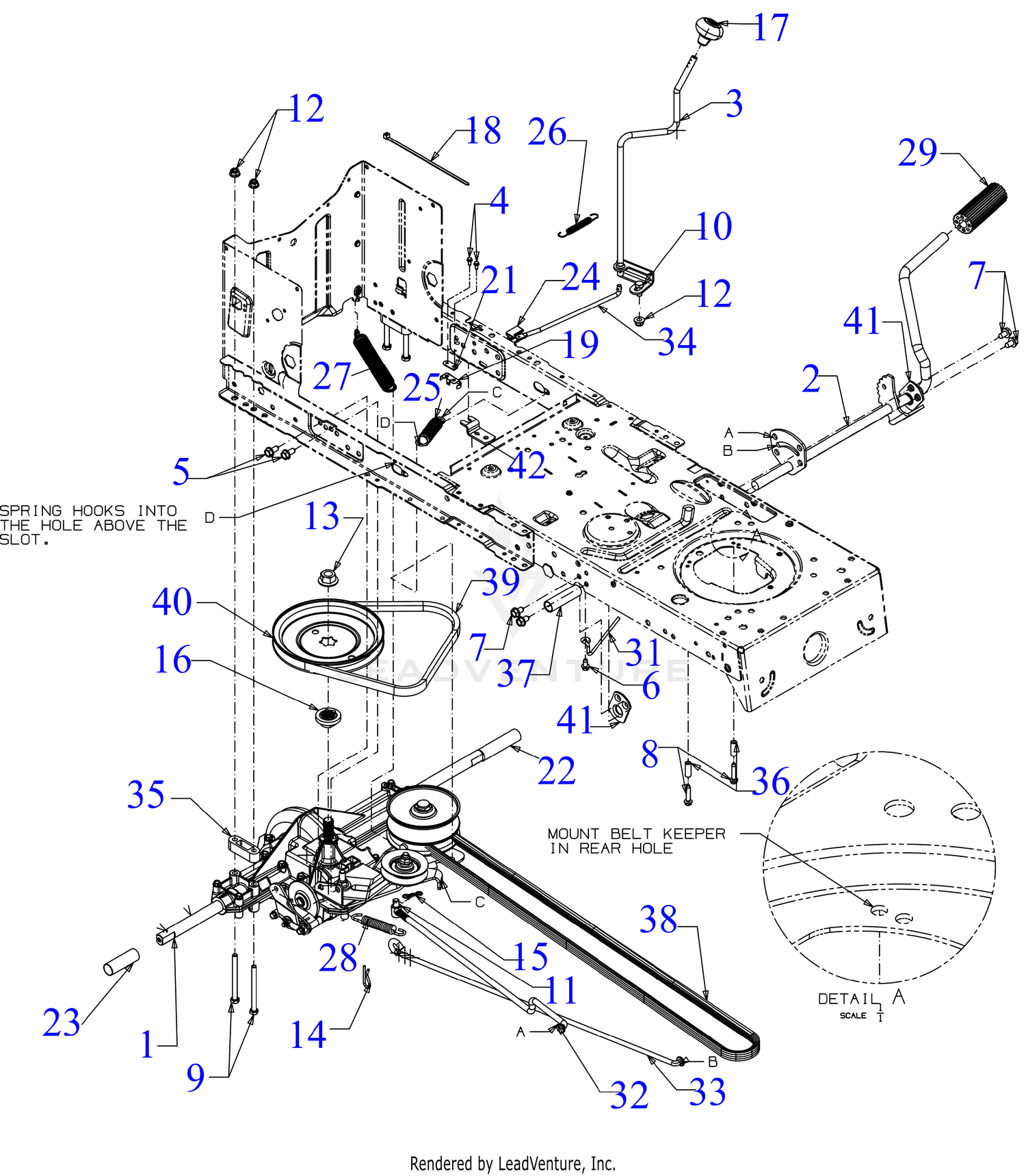 Troy Bilt 13AM77BS223 Pony 42 2021 Drive