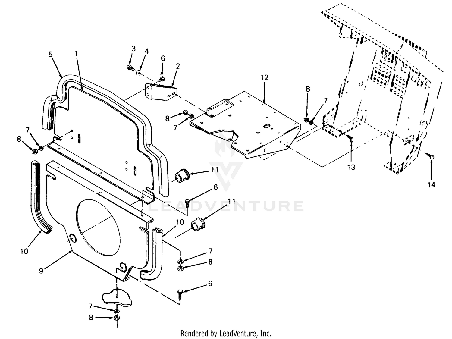 Battery Tray And Bulkhead