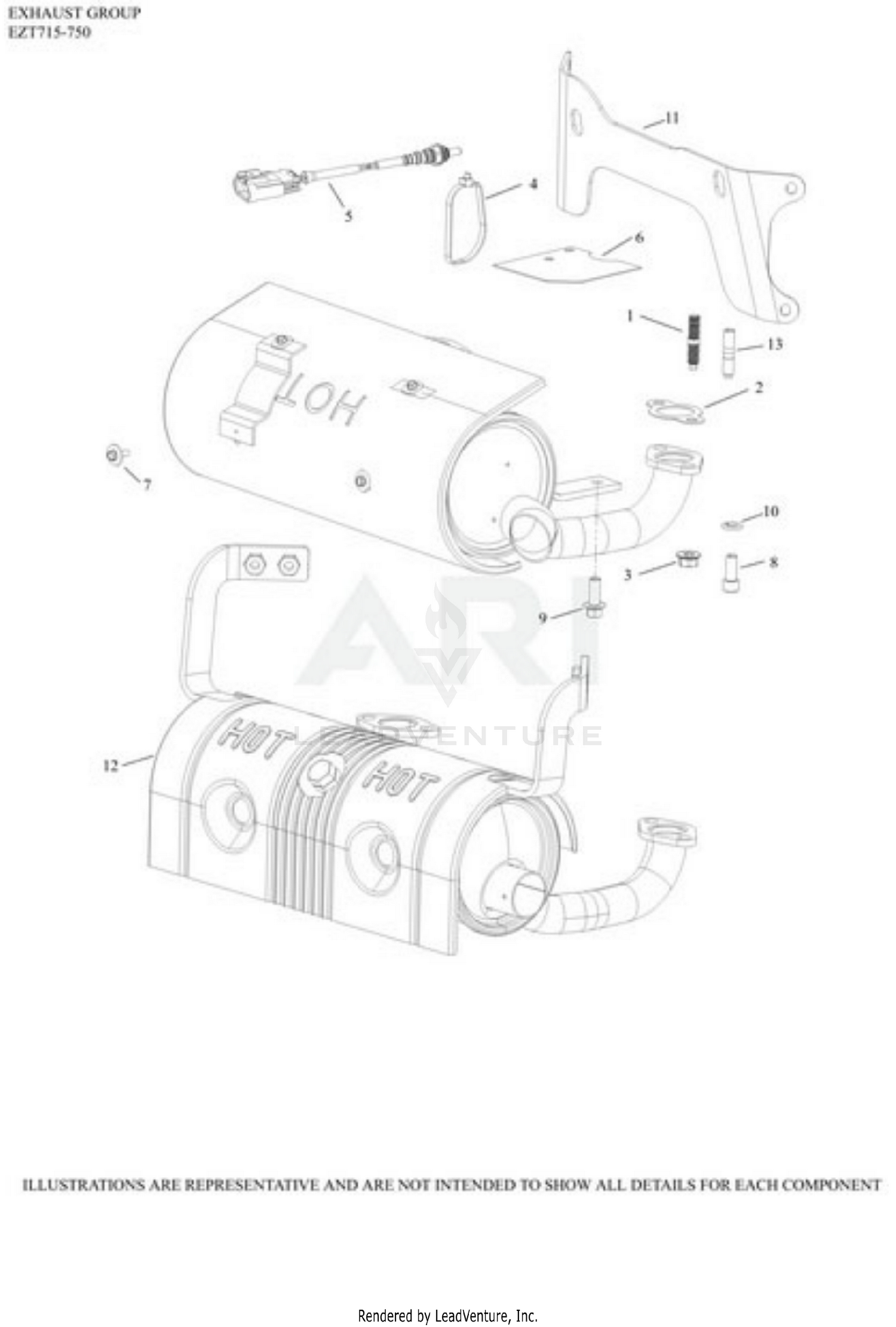 EZT750-3024 Exhaust