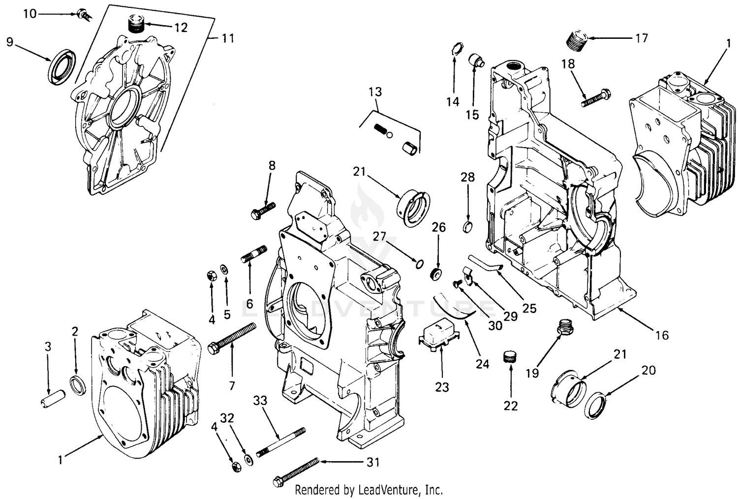 Crankcase (Model 2072)