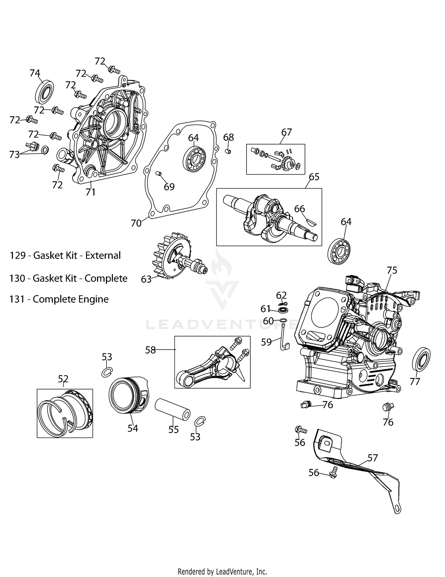 170-VU Crankshaft & Crankcase