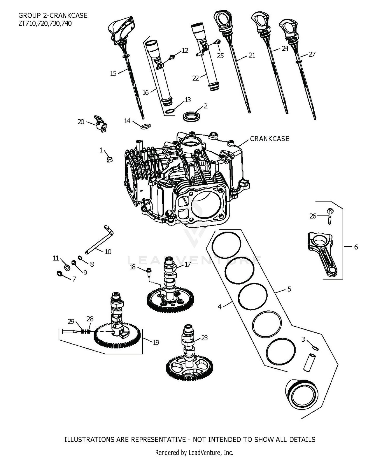ZT740-3055 CrankCase