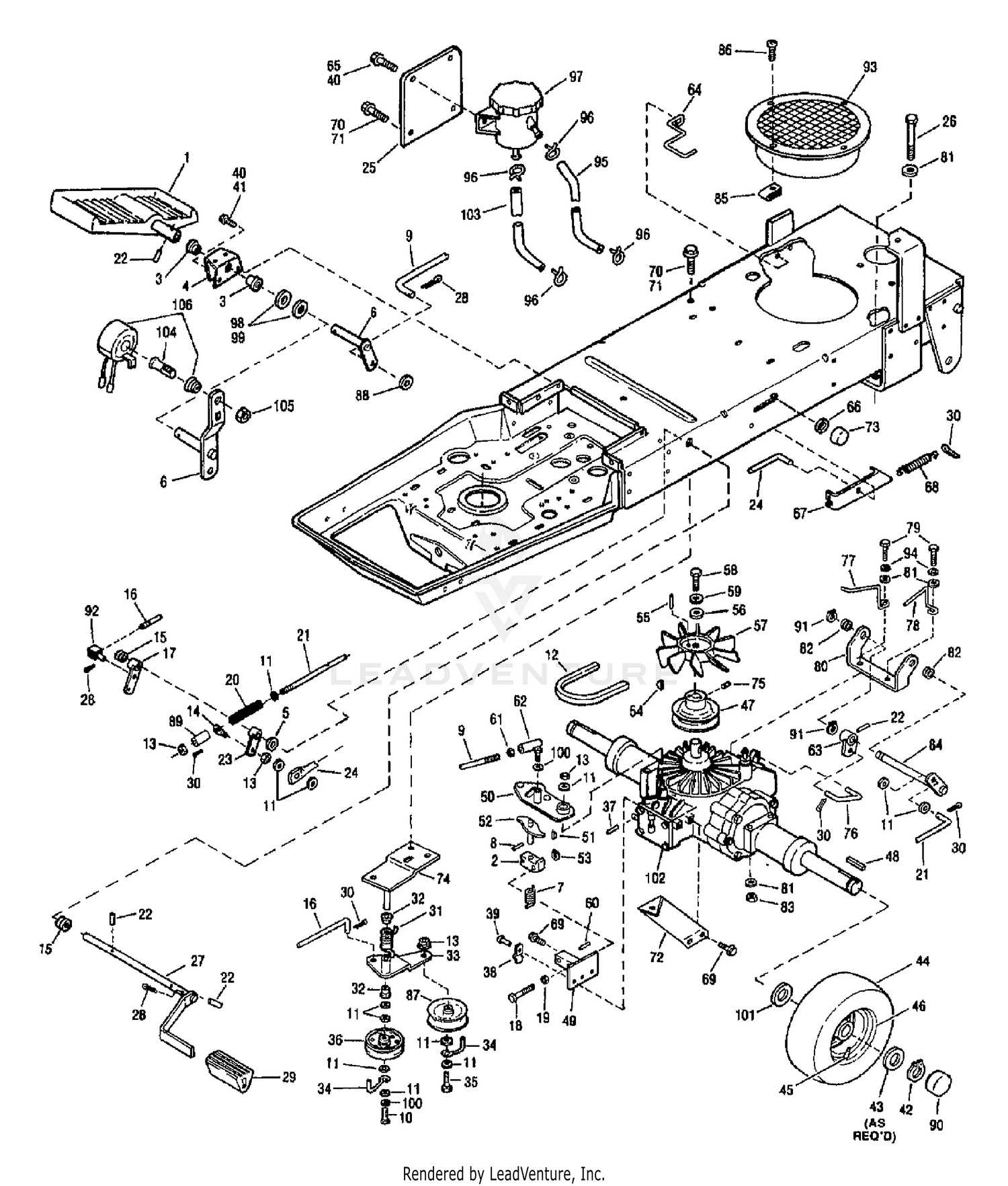 HYDROSTATIC & BRAKE ASSEMBLY