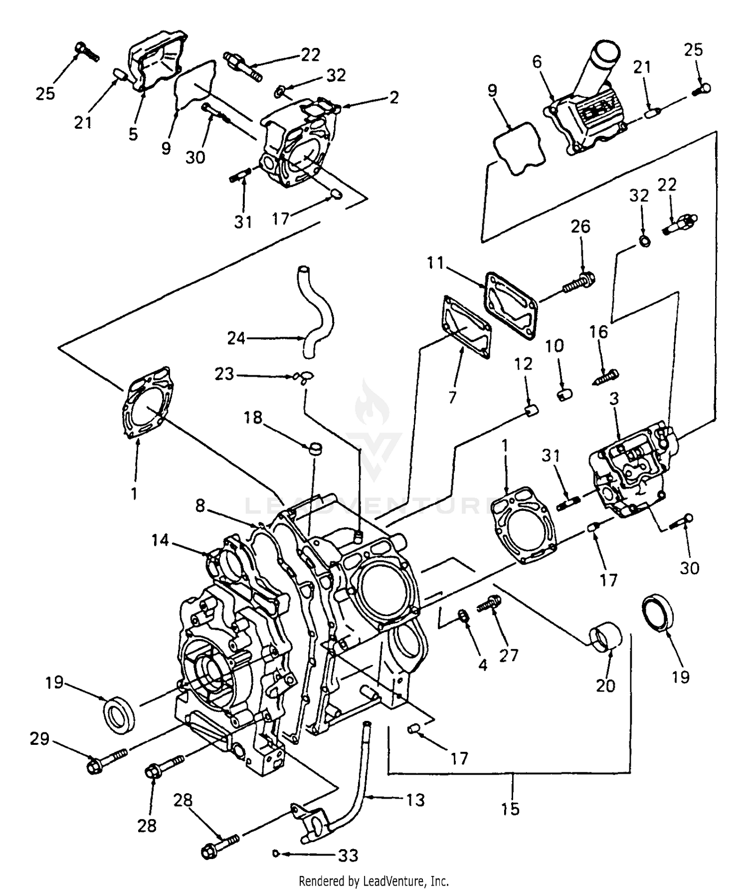 Crankcase And Cylinder Heads