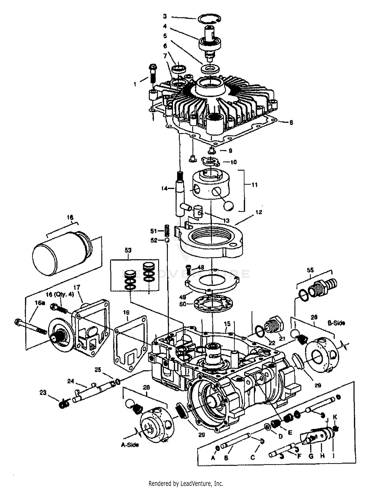 HYDROSTATIC (851) TRANSMISSION BREAKDOWN
