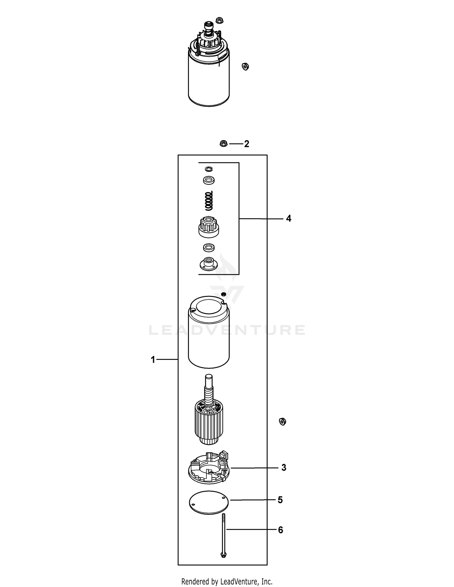 Engine SV540-0219 Starting System
