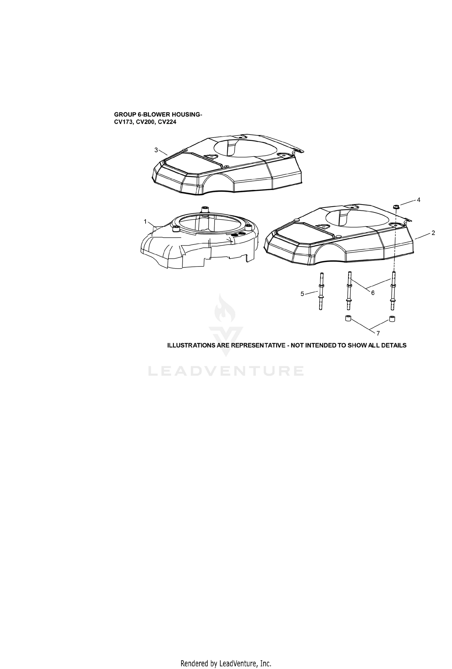 CV173-3016 Blower Housing