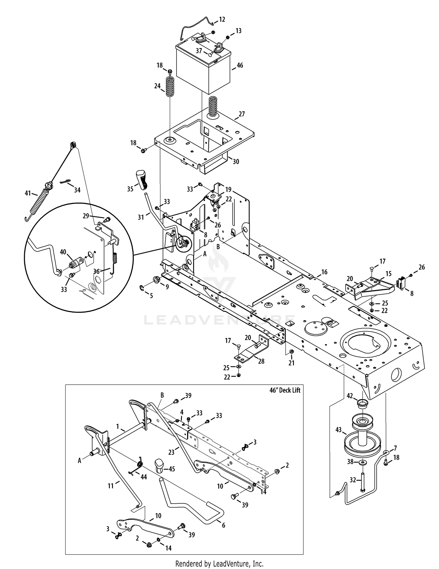 Frame and PTO Lift