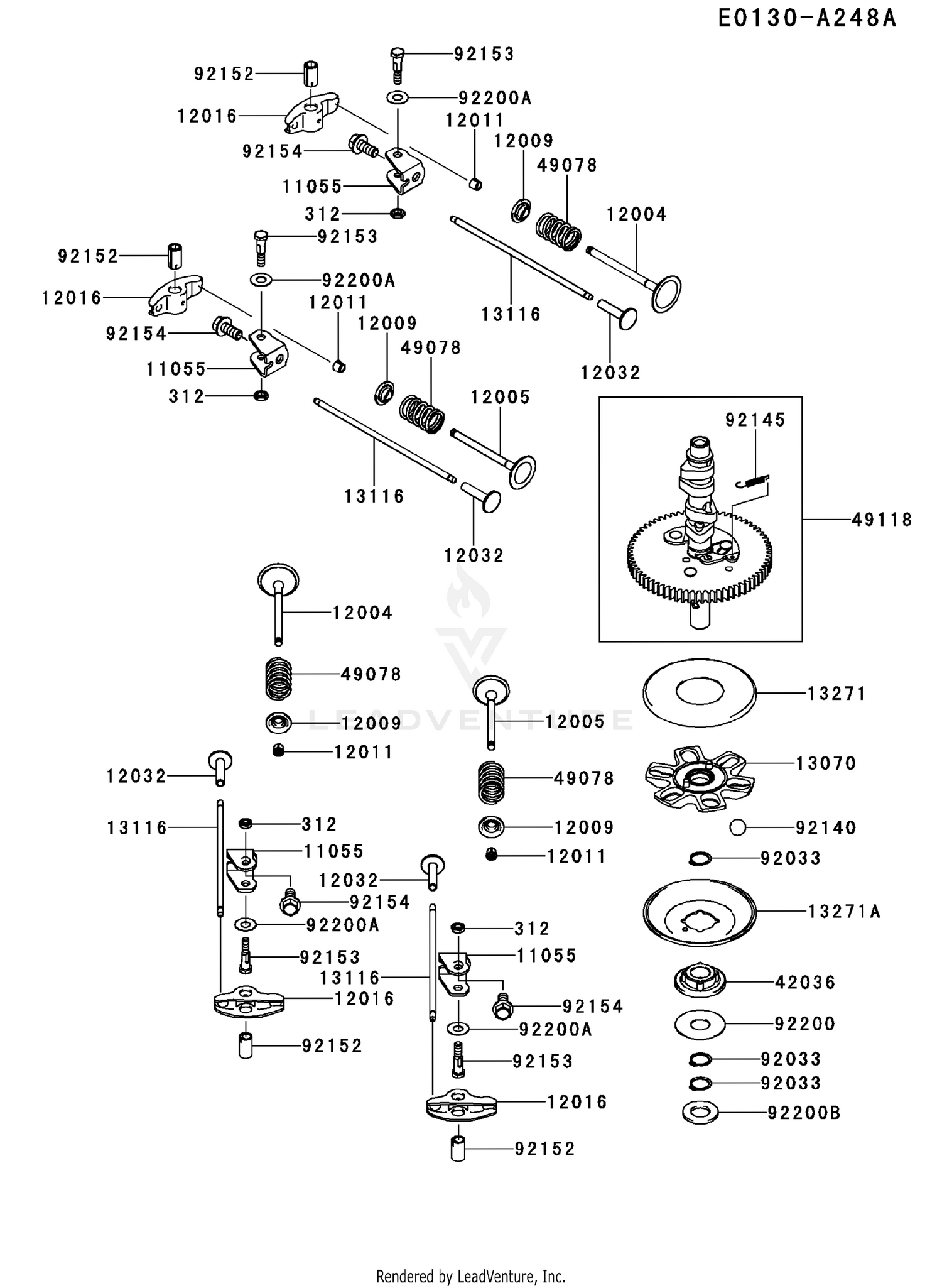 FX730V-AS39 VALVE & CAMSHAFT