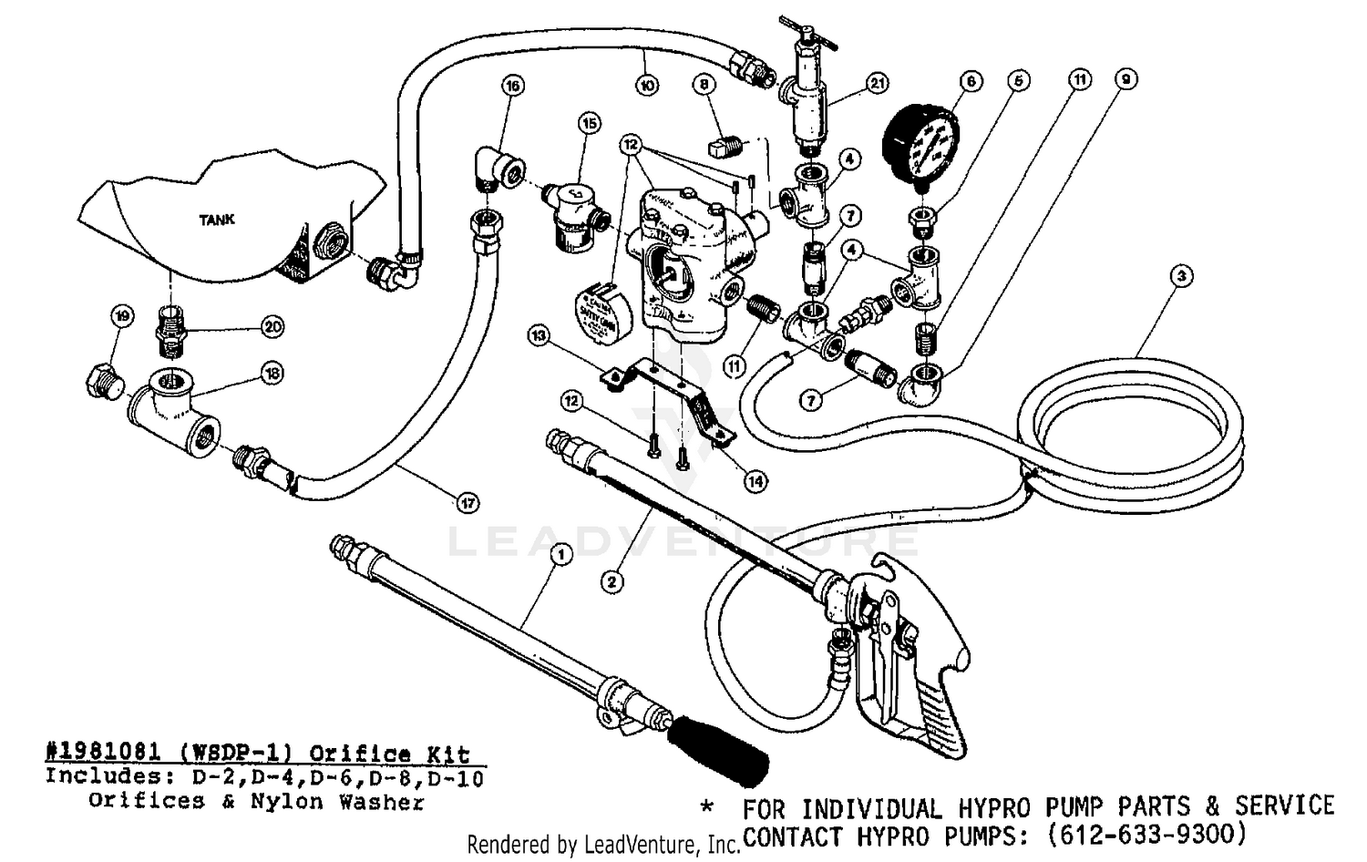 SPRAY GUN, PUMP, HOSE ASSEMBLY