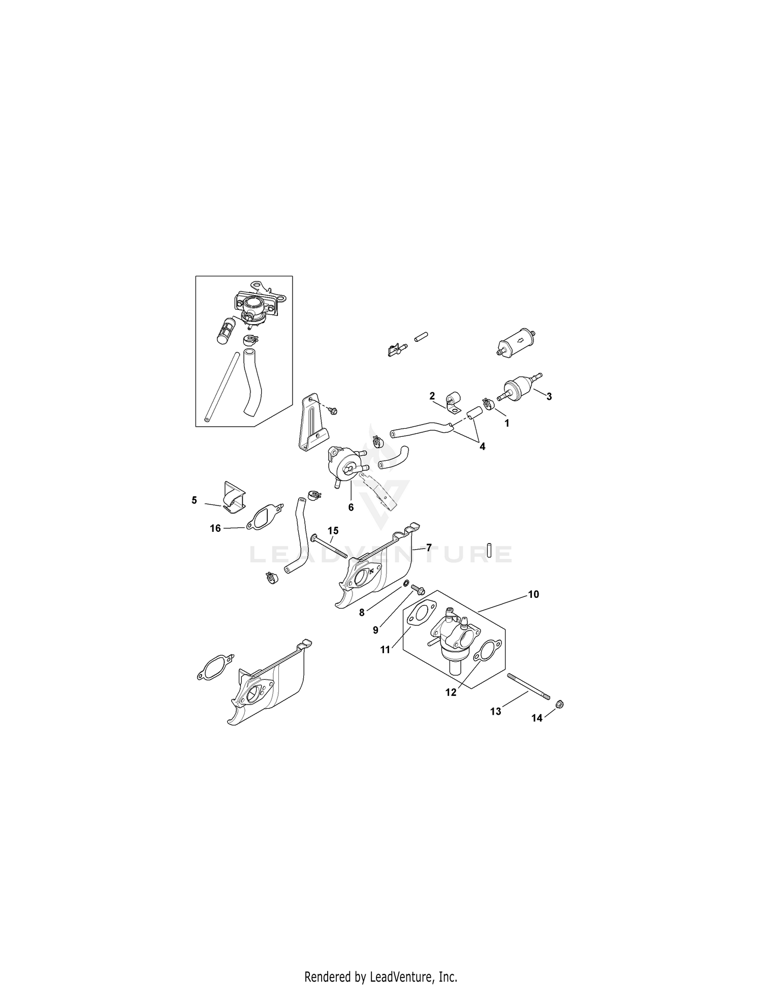 Kohler SV540-3219 Fuel System