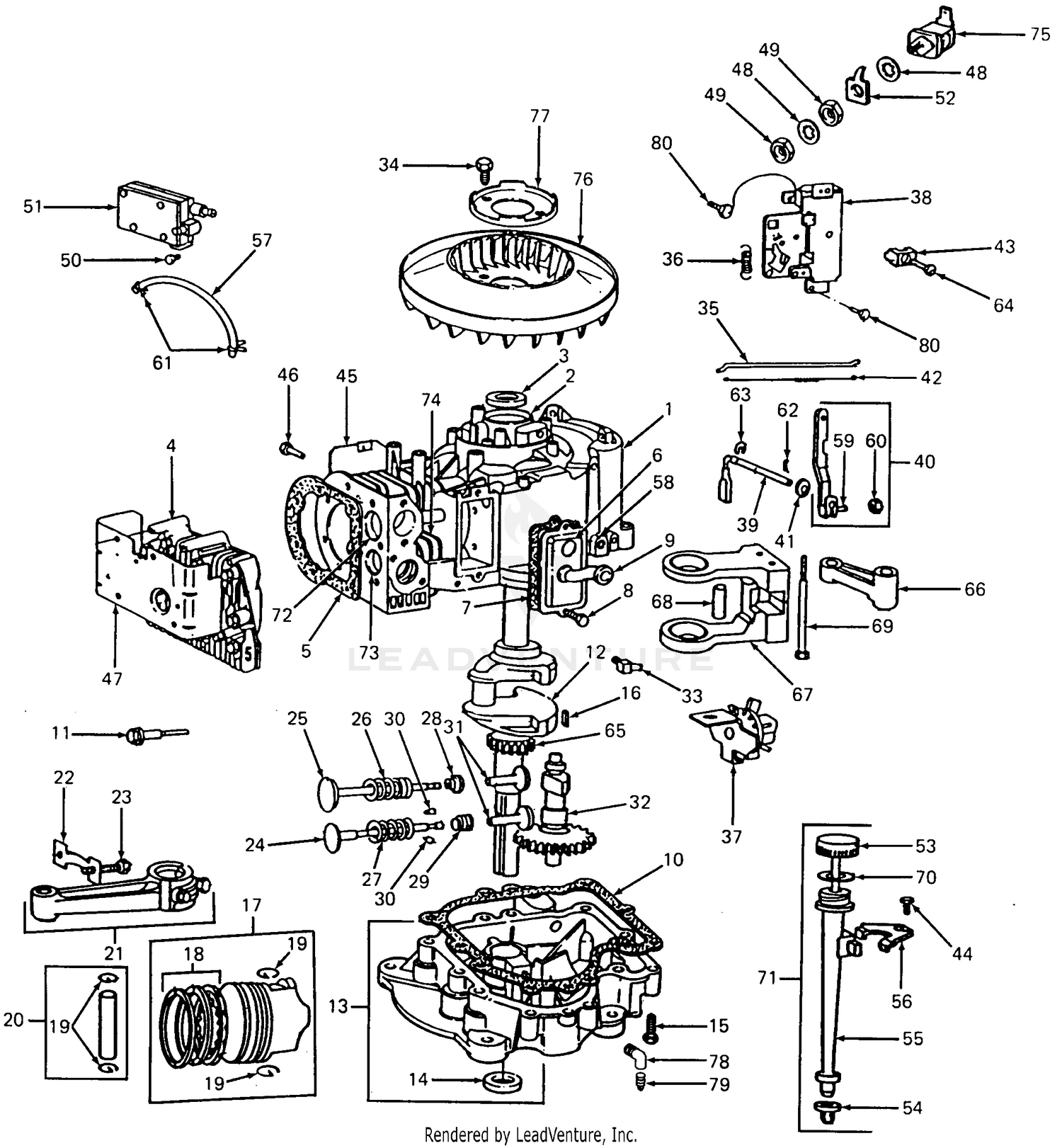 Engine-12 HP B&S-Electric Start