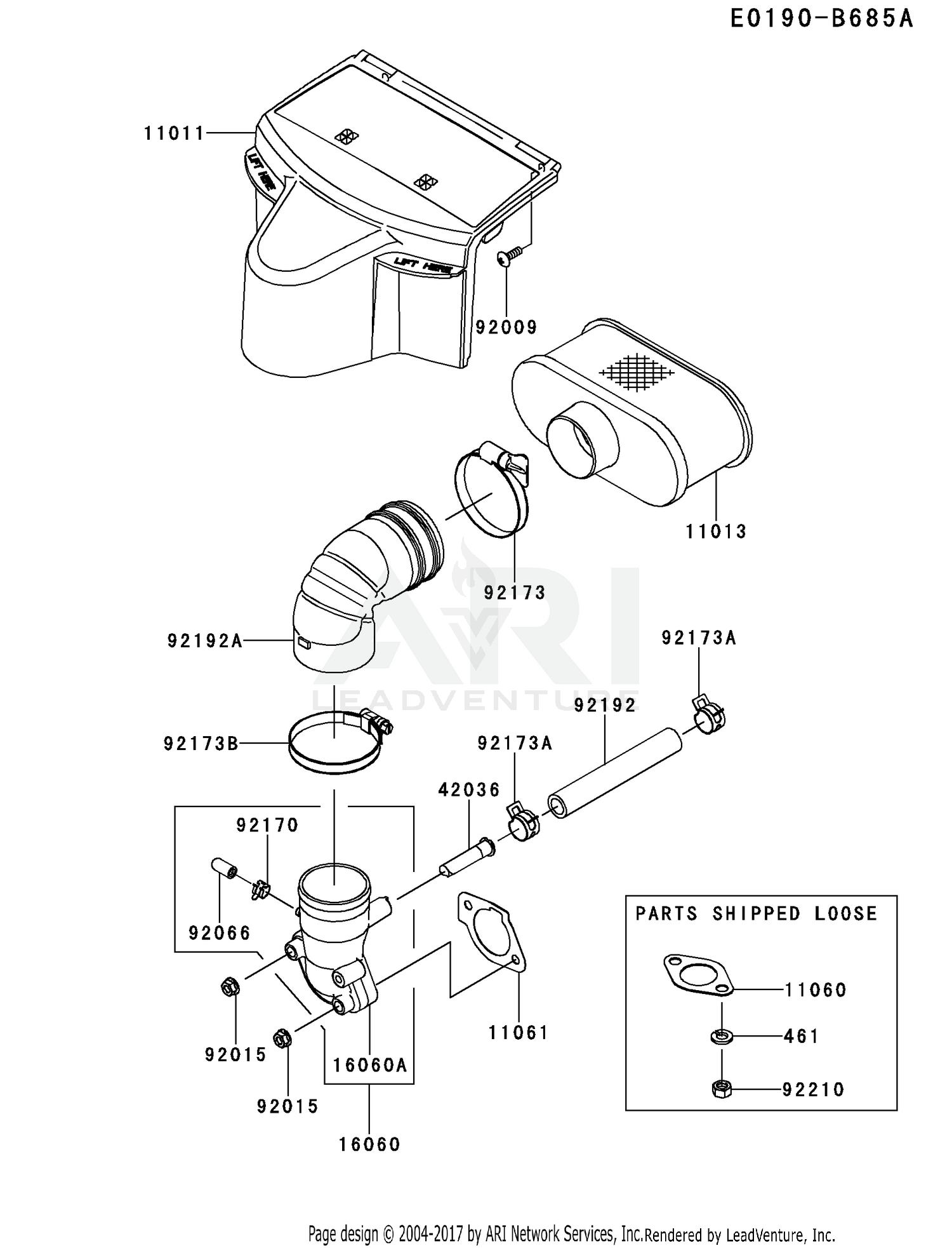 FR730V-ES05 AIR FILTER & MUFFLER