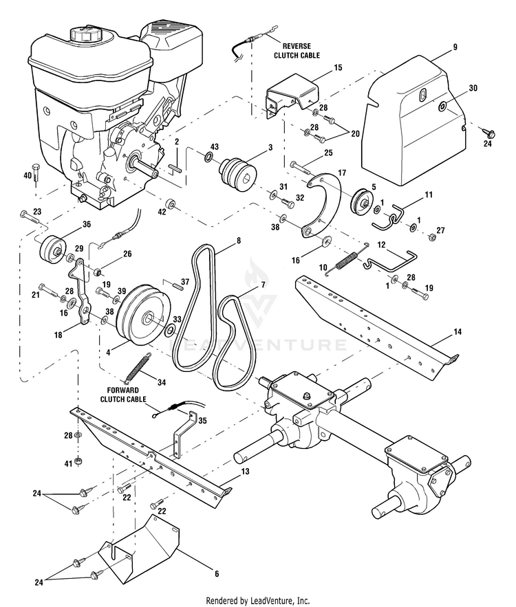 TroyBilt 21A640C766 Tuffy CRT 