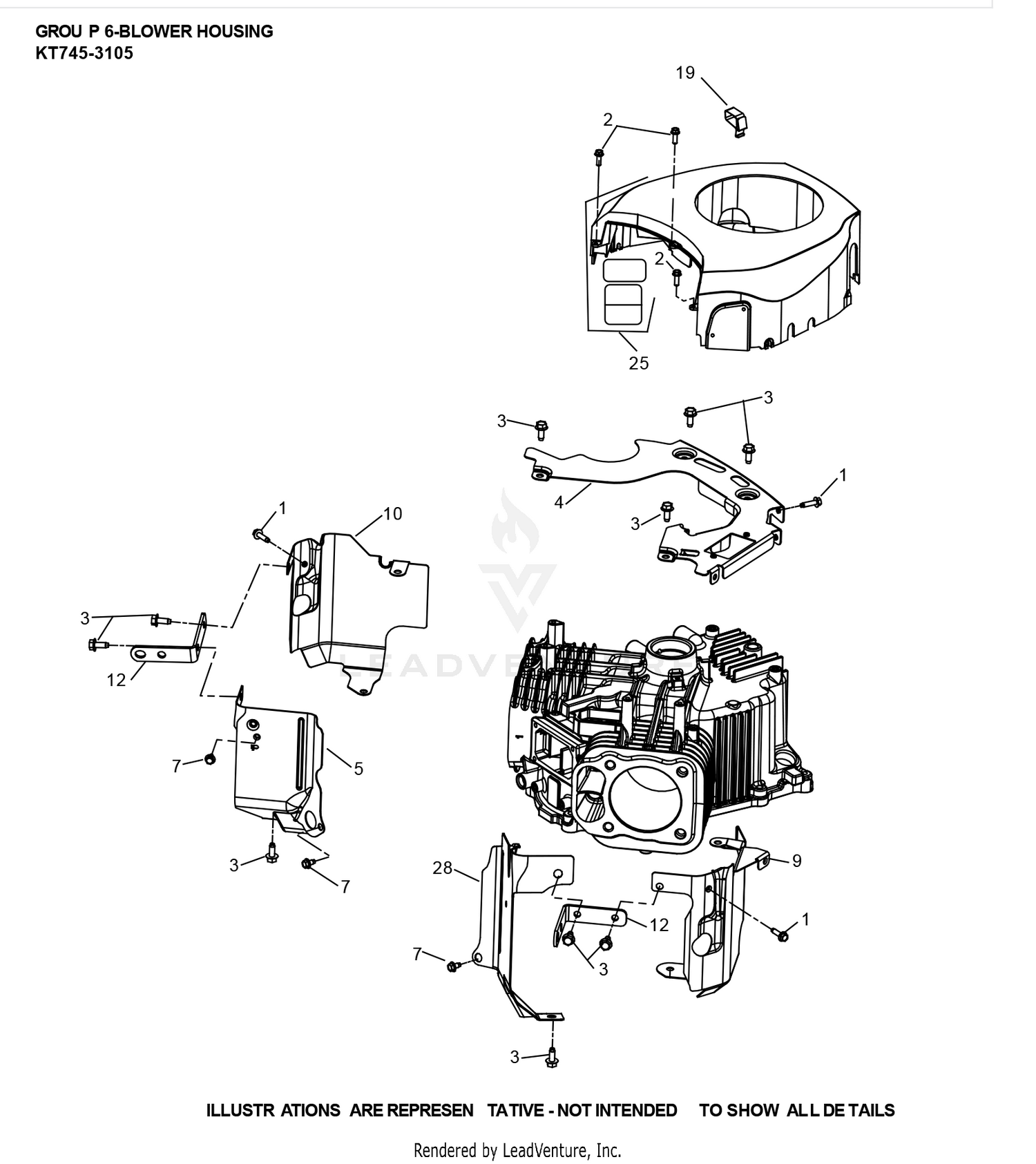 KT745-3105 Blower Housing