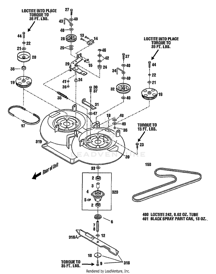 Troy bilt riding mower deck online parts