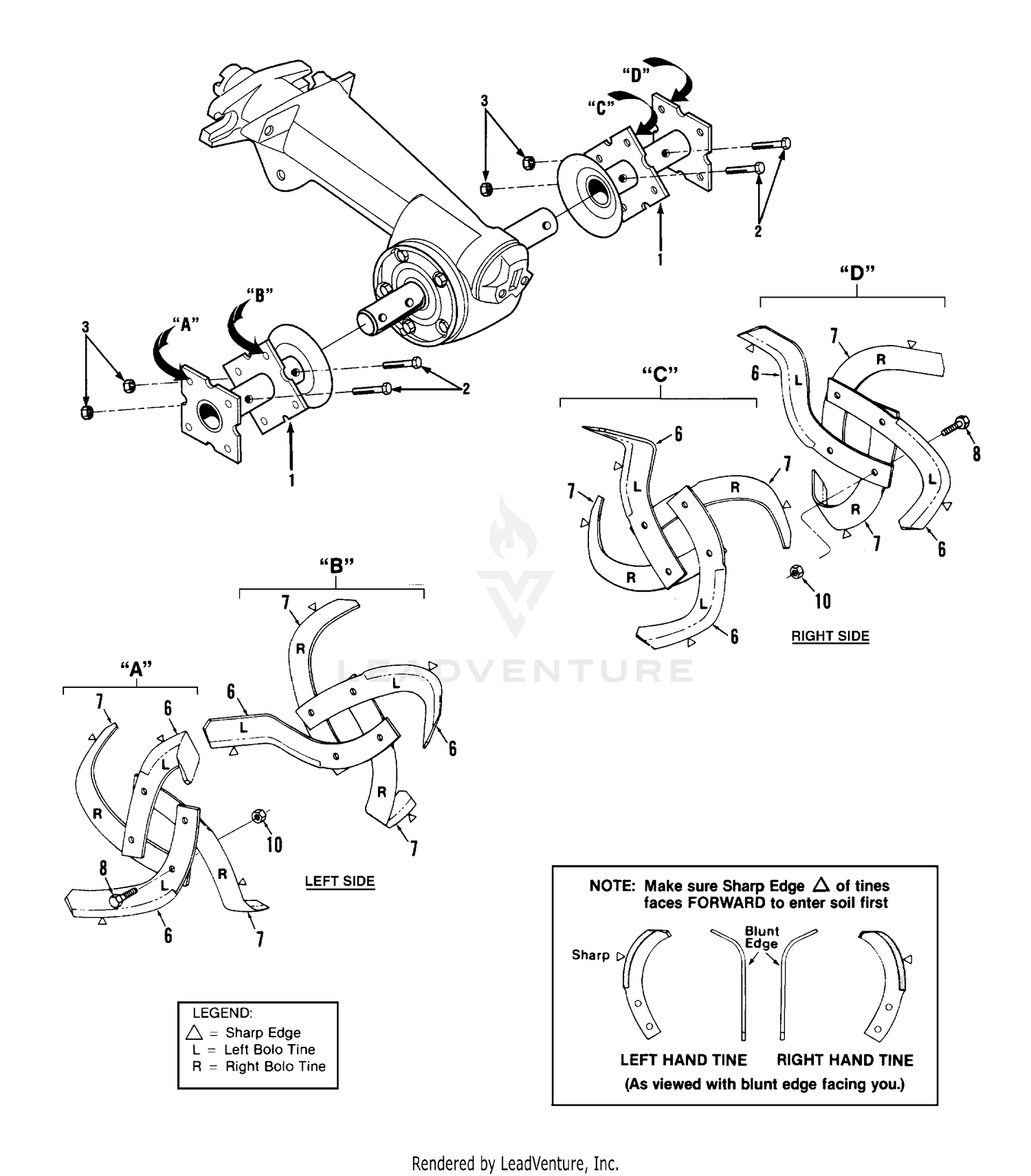 Bolo Tine Assemblies