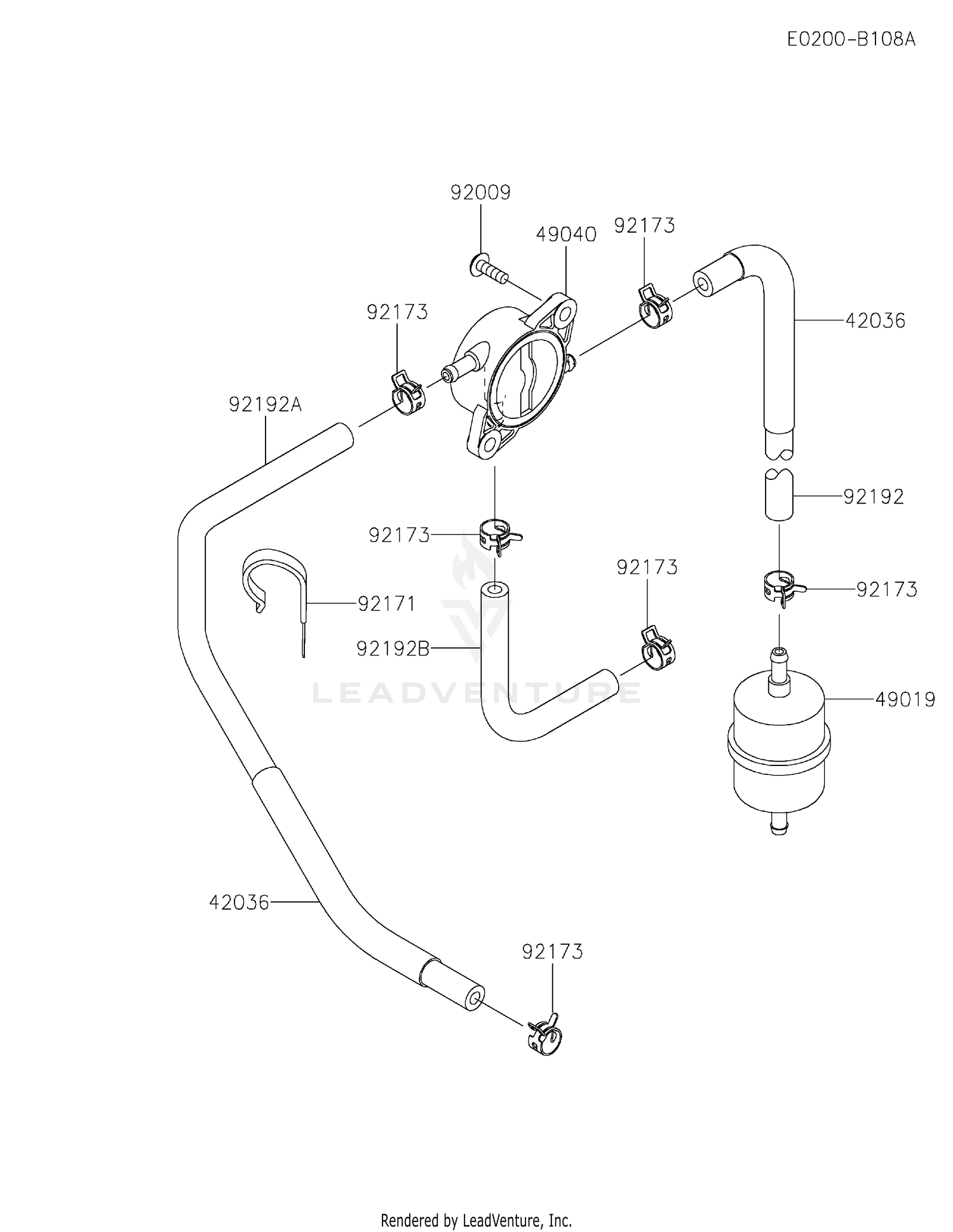 FR691V-JS05 FUEL TANK & FUEL VALVE