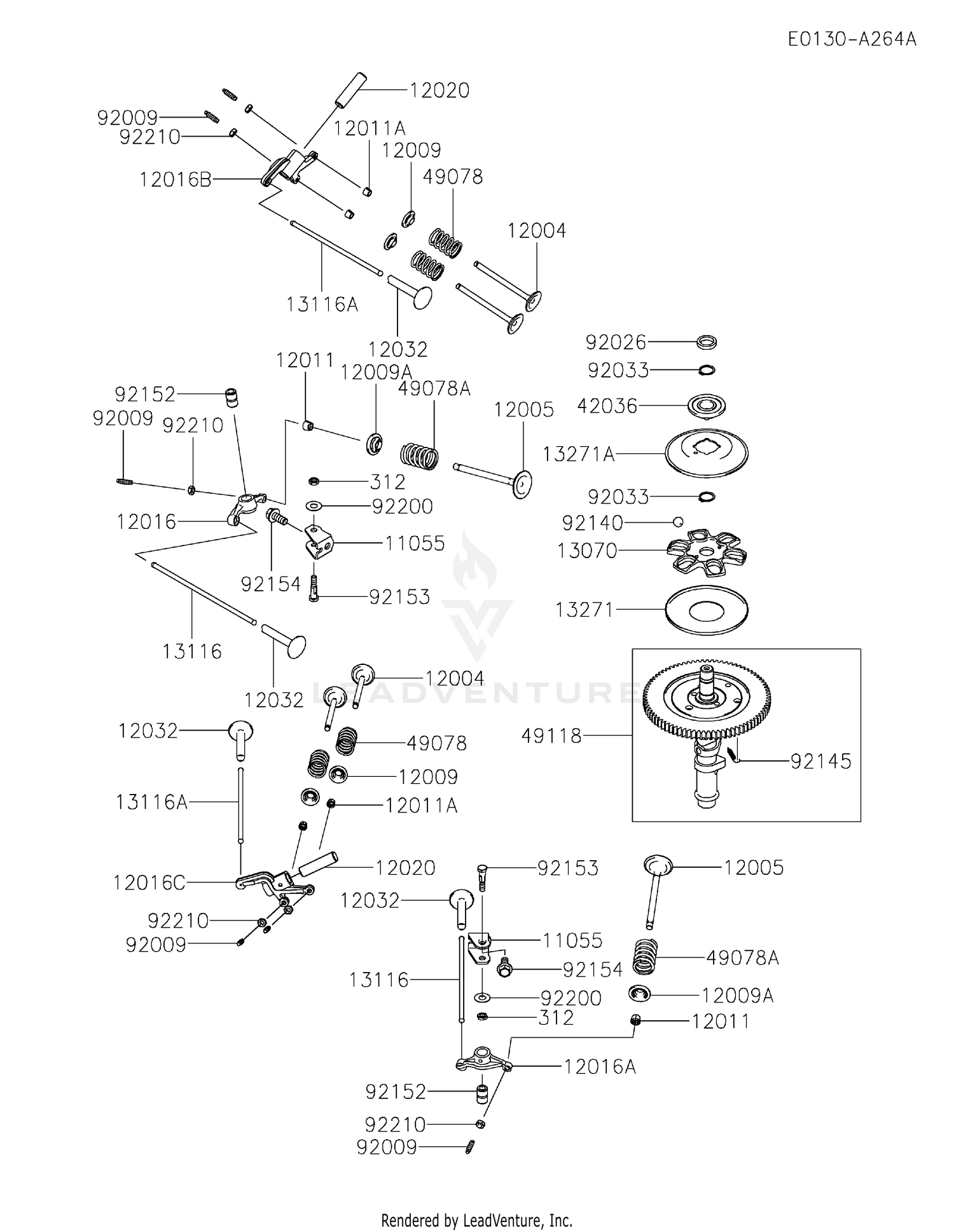 FX921V-DS13 VALVE & CAMSHAFT