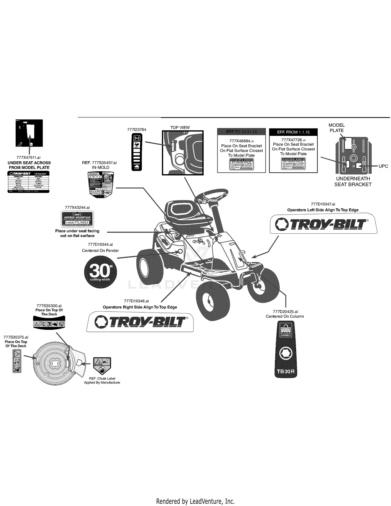 Label Map TB30R