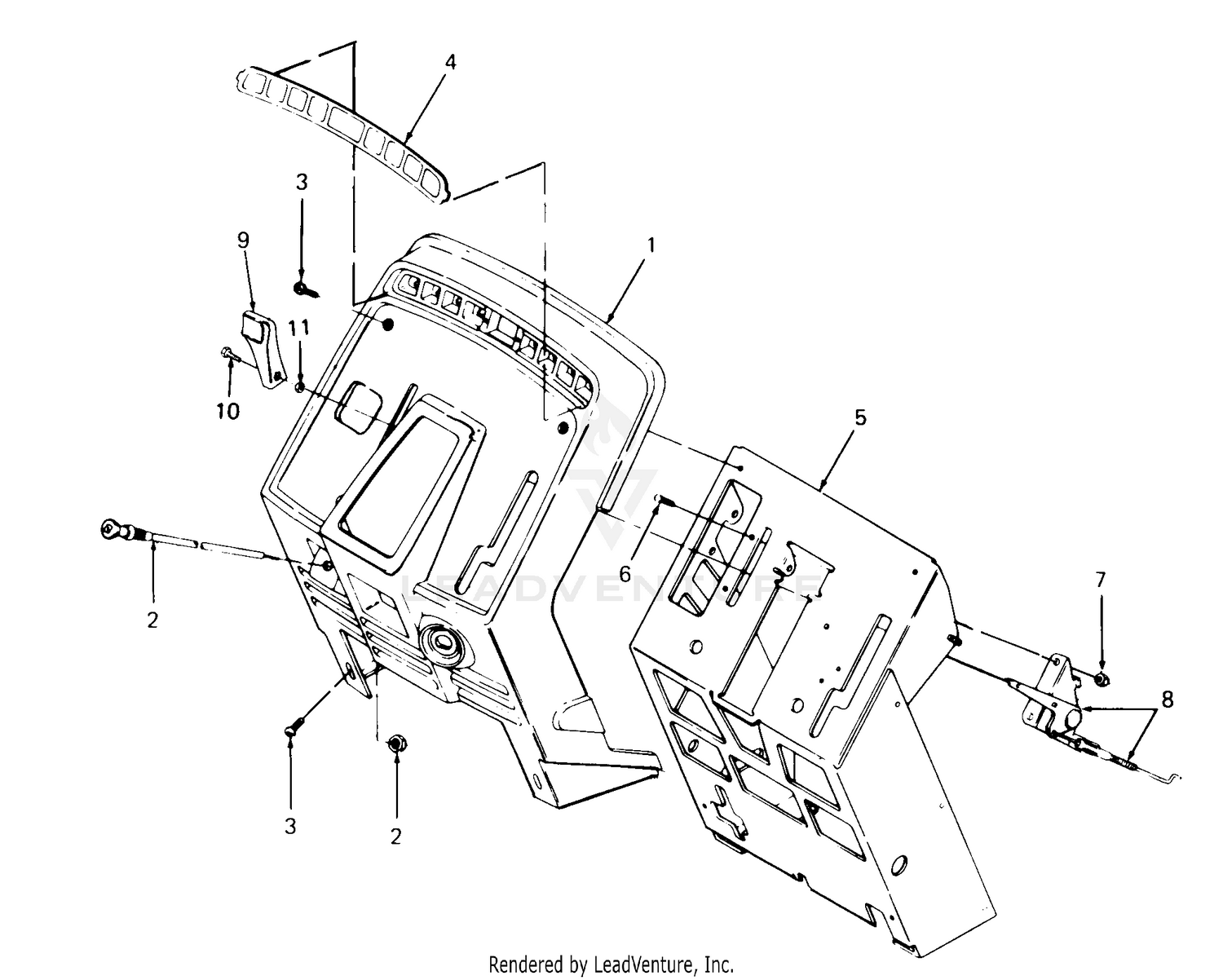 Pedestal, Instrument Panel And Engine Controls
