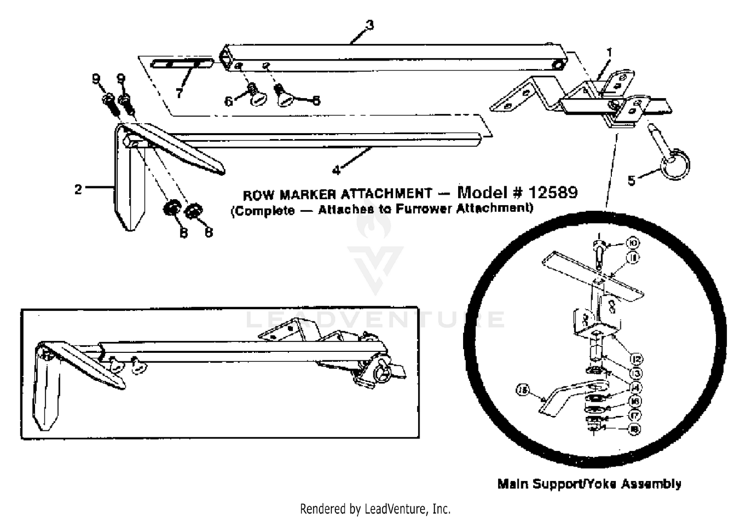 Row Marker Attachment 12589