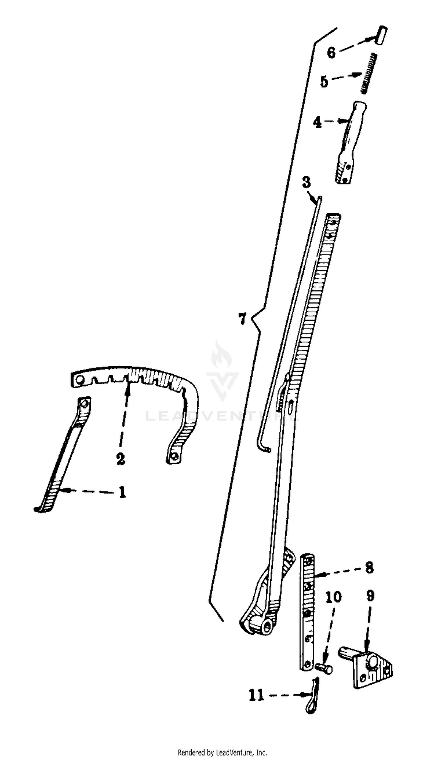 Cub Cadet Farmall Cub Tractor S N 210 001 To 222 500 Adjusting Lever W Quadrant Brace Hitches W Depth Adjusting Lever