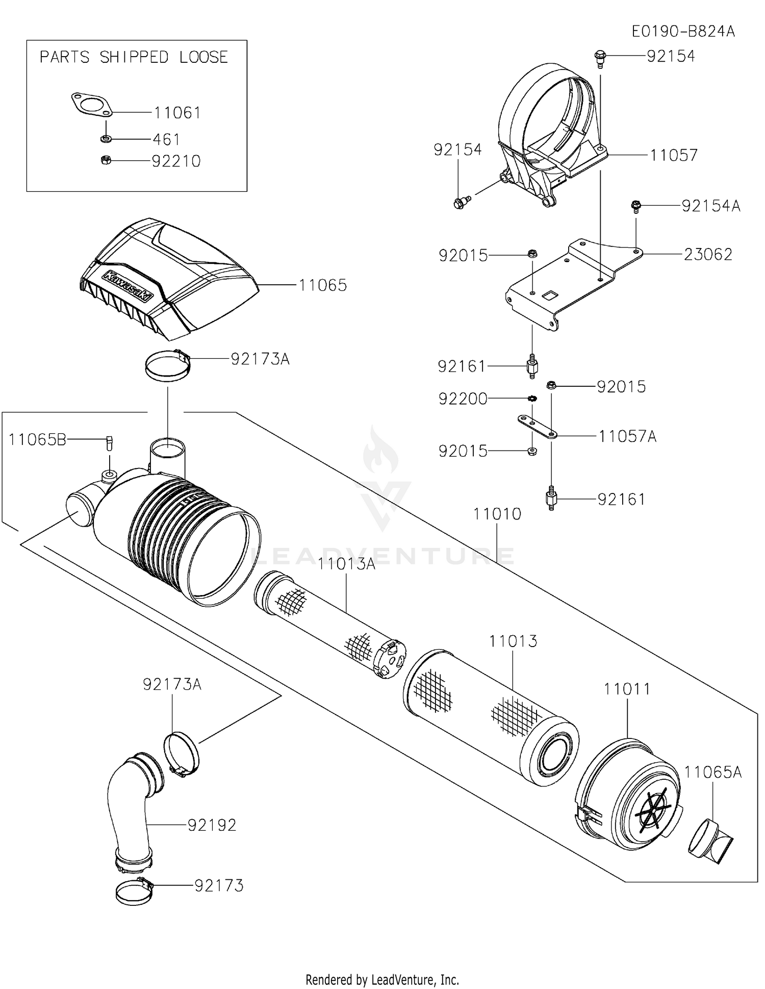 FXT00V-CS42 AIR FILTER & MUFFLER
