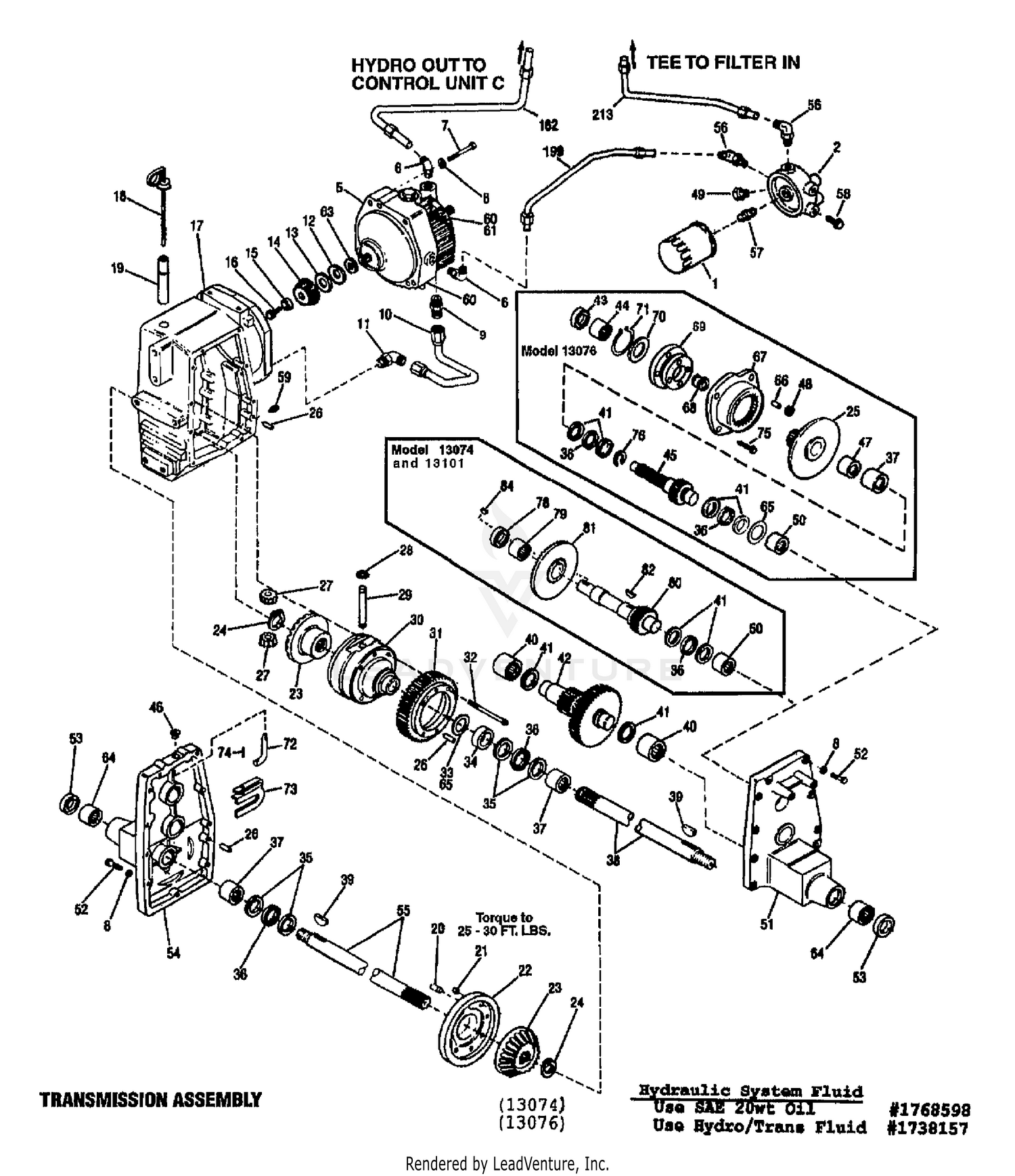 HYDRO & TRANSAXLE ASSEMBLY