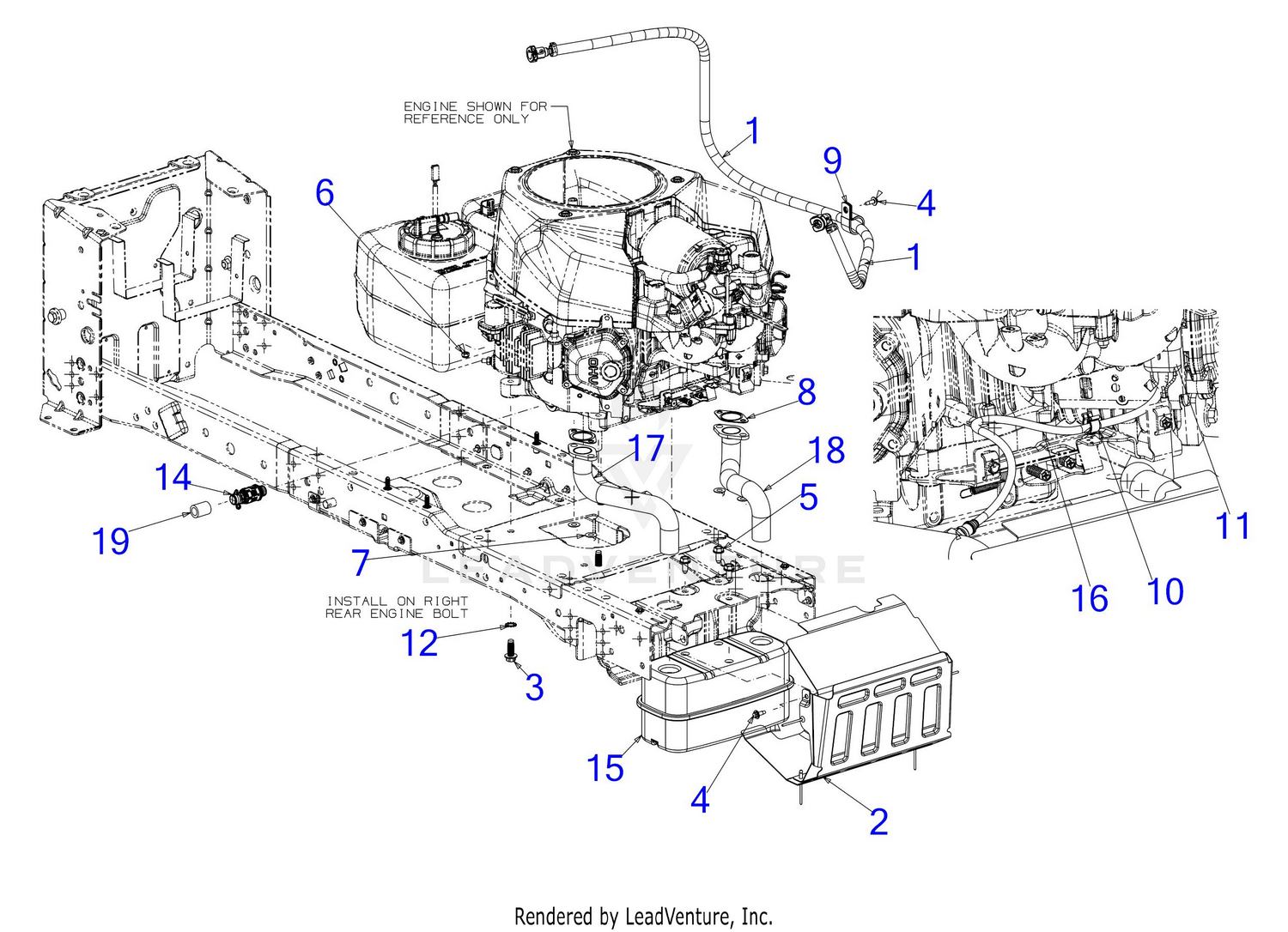 Cub Cadet XT2-SLX50 (13AZA2CQ010) (2018) Engine Accessories