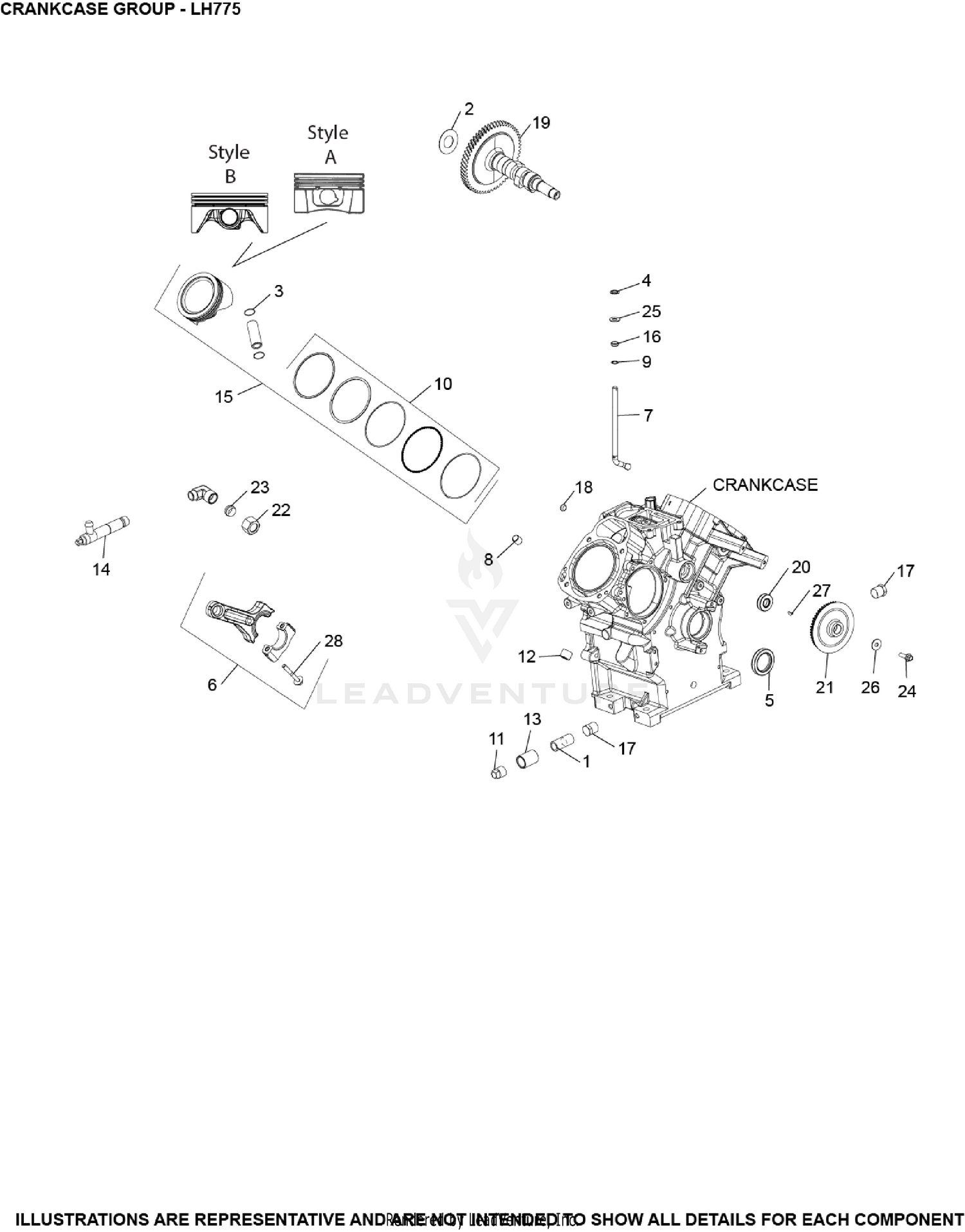 LH775-0020 Crankcase