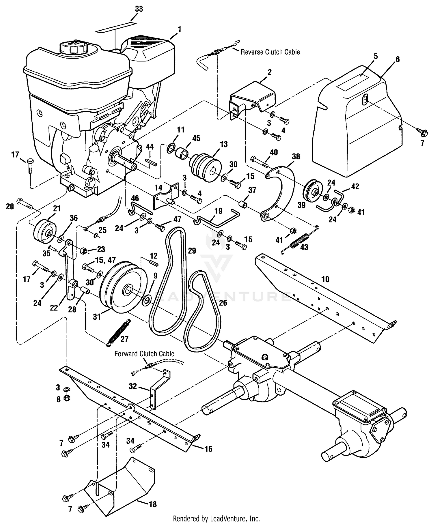 Engine, Engine Brackets And Belt Drive Systems