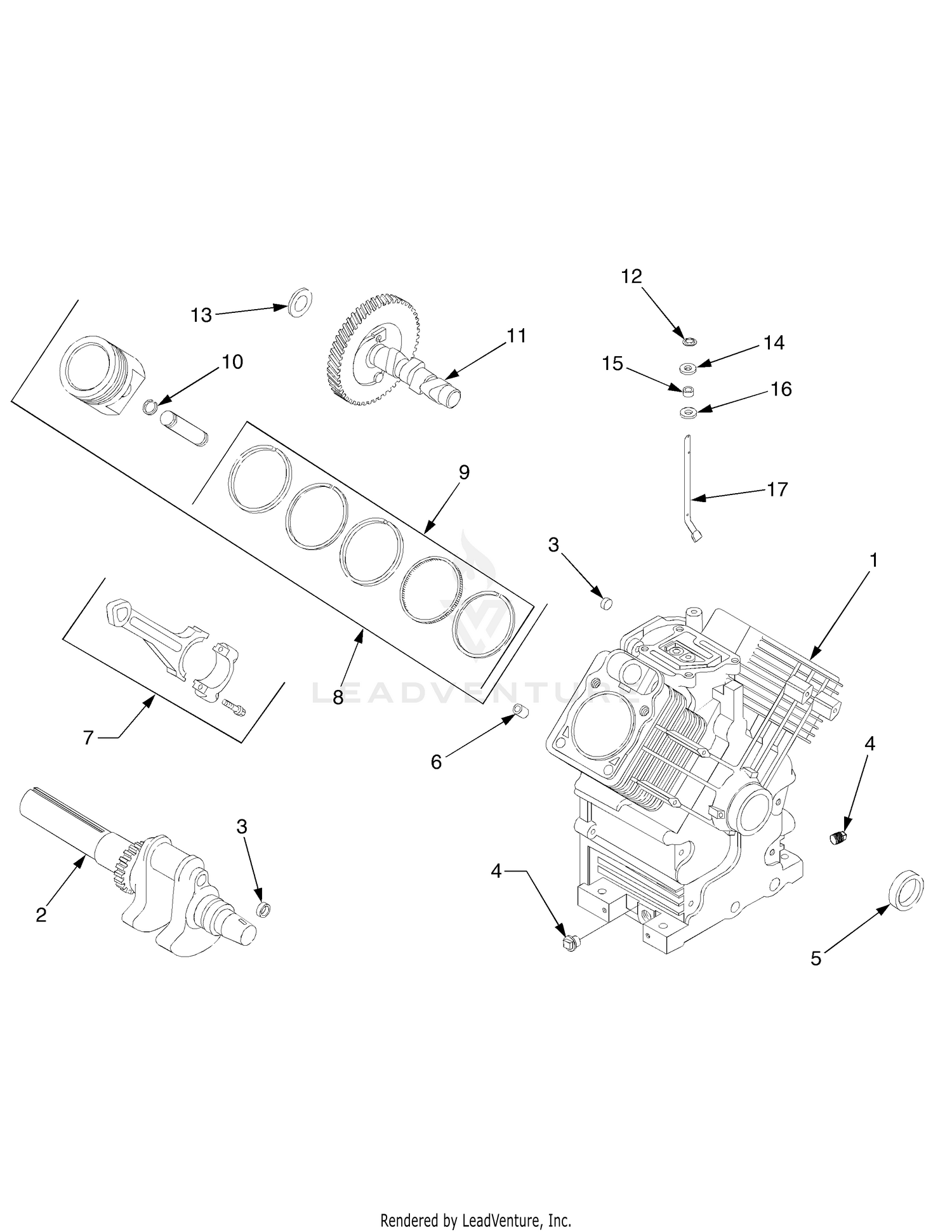 Crankcase and Crankshaft