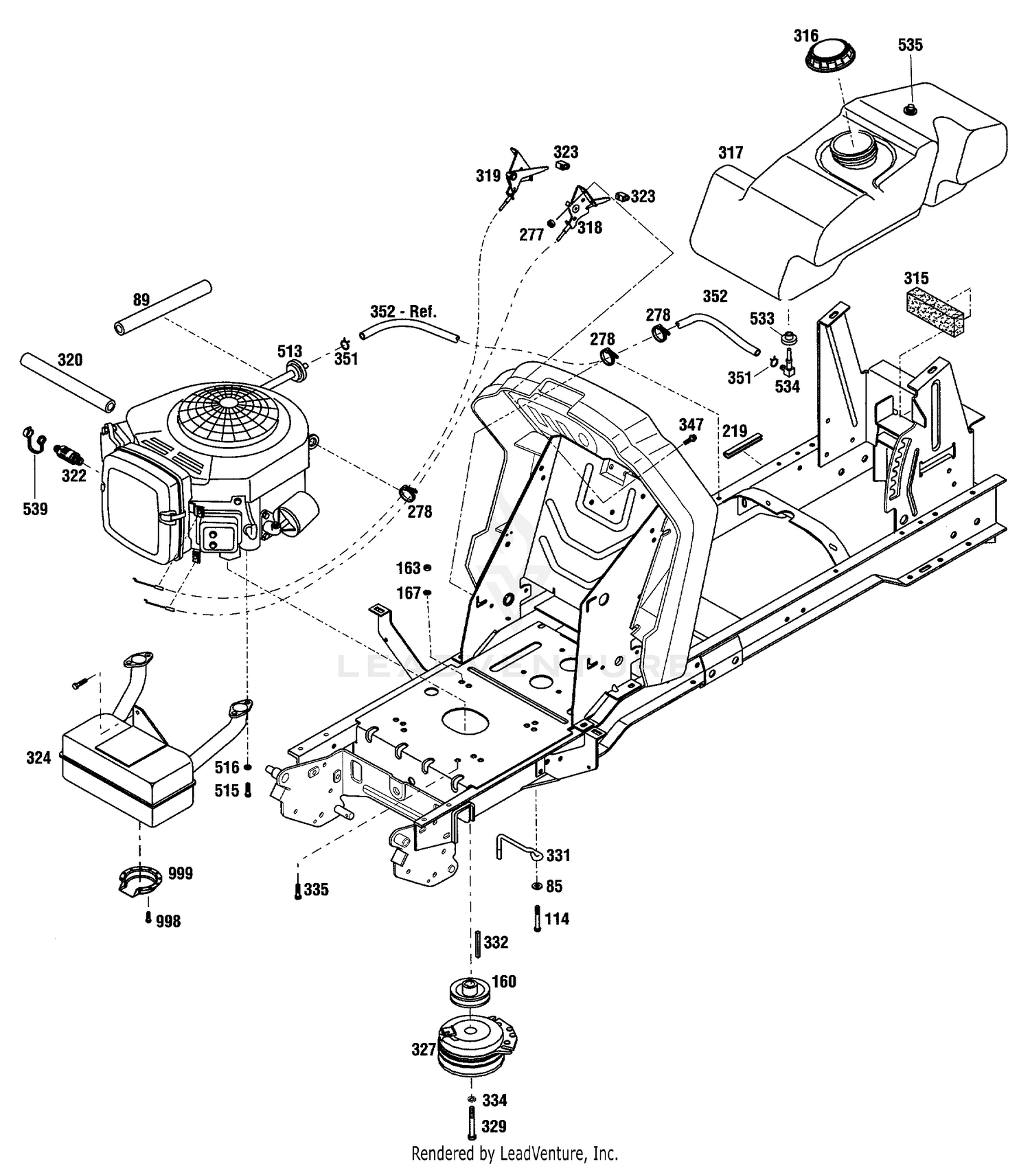 16 HP Engine Assembly