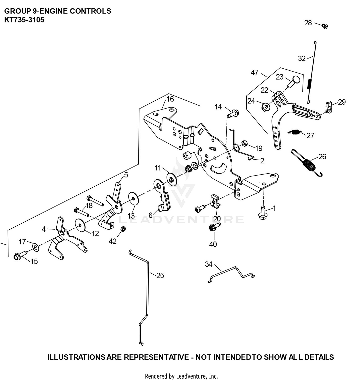 KT735-3105 Engine Controls