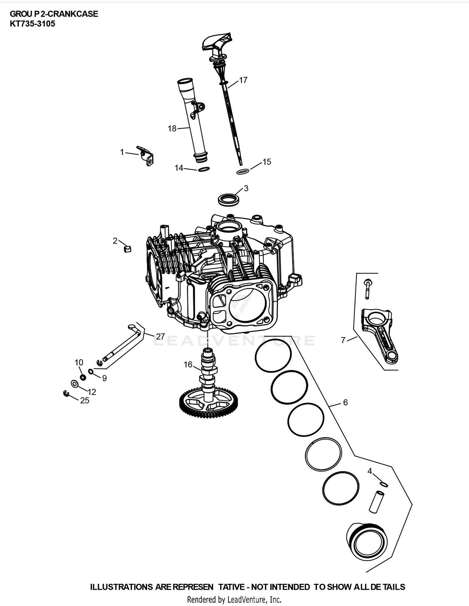 KT735-3105 CrankCase