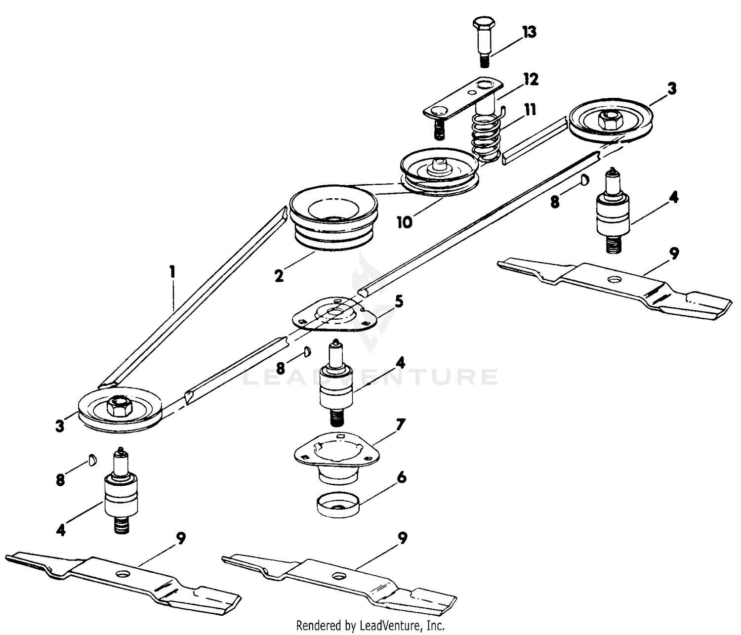 Cub cadet 44c mower deck parts sale