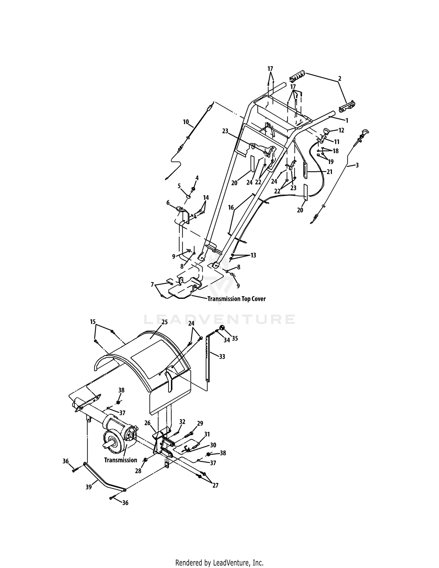 Handle & Tine Shield 21A-66X