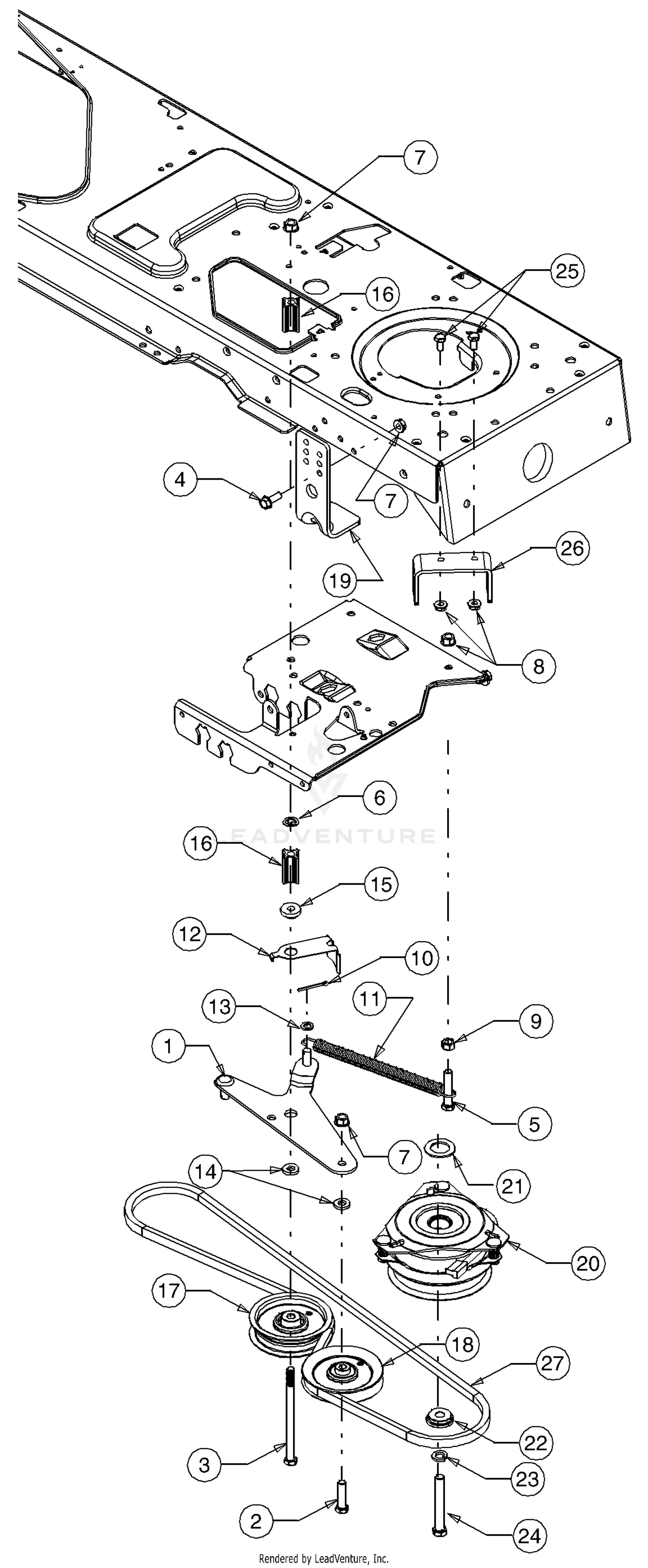 Cub cadet discount pto belt replacement