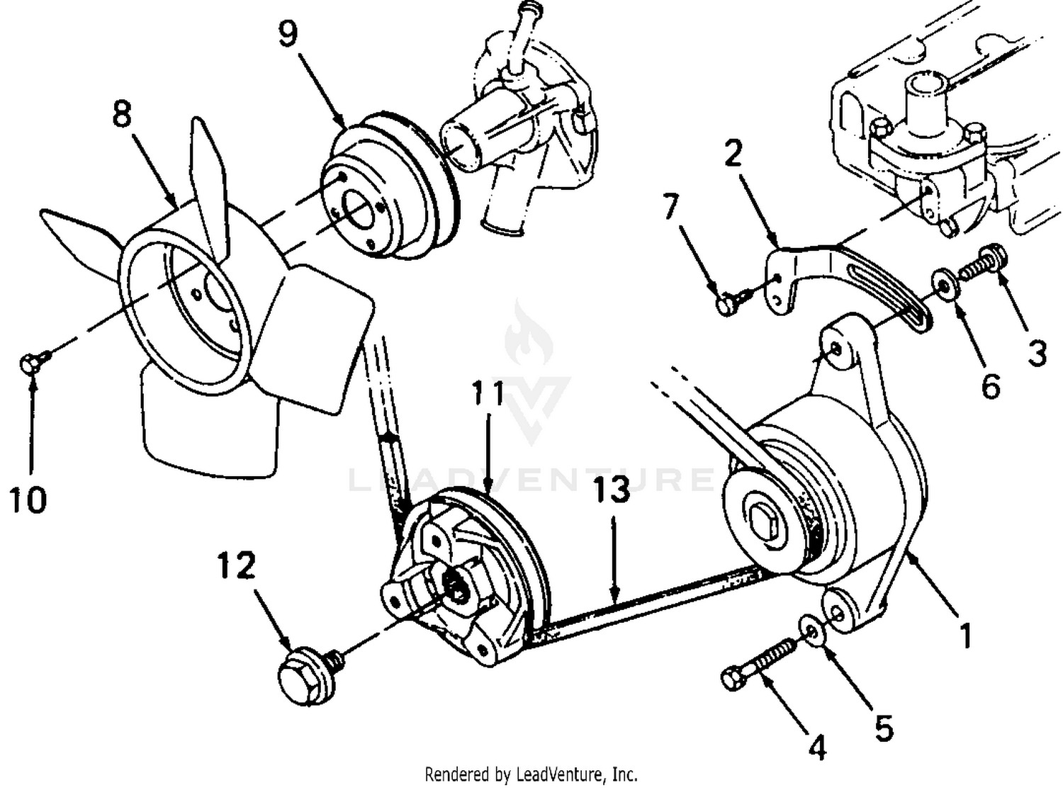 Alternator Mounting & Fan
