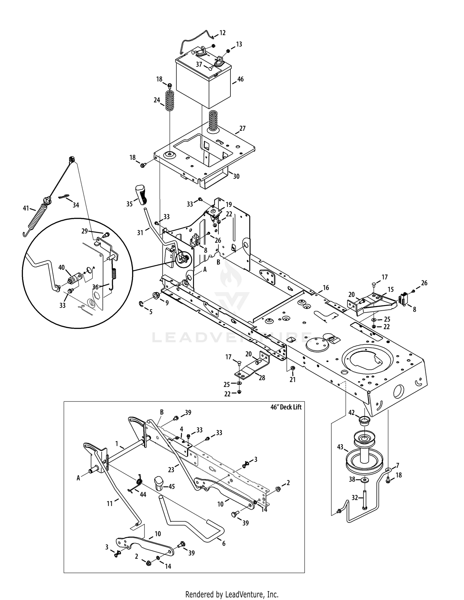 Frame and PTO Lift