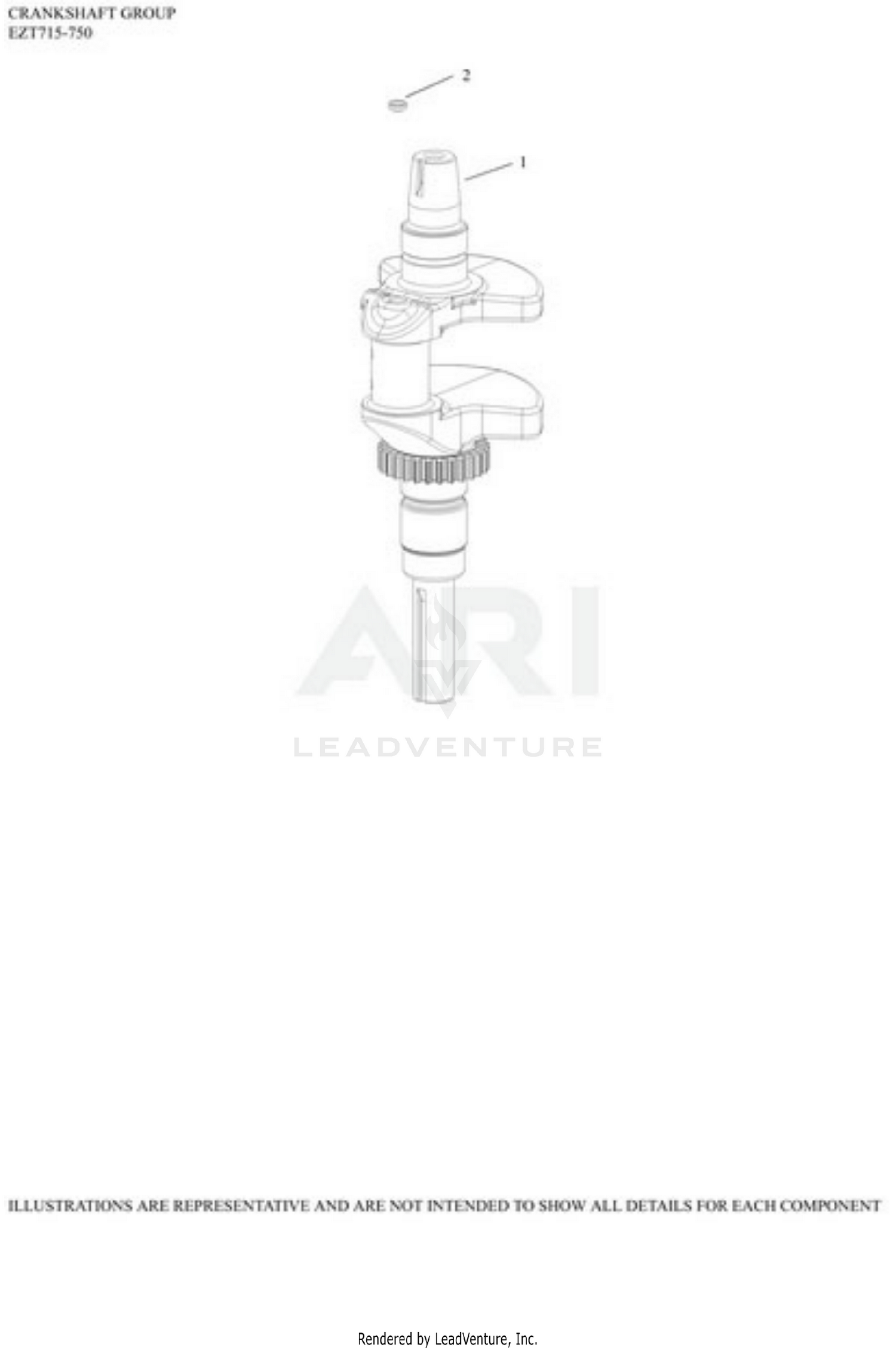 EZT750-3024 Crank Shaft
