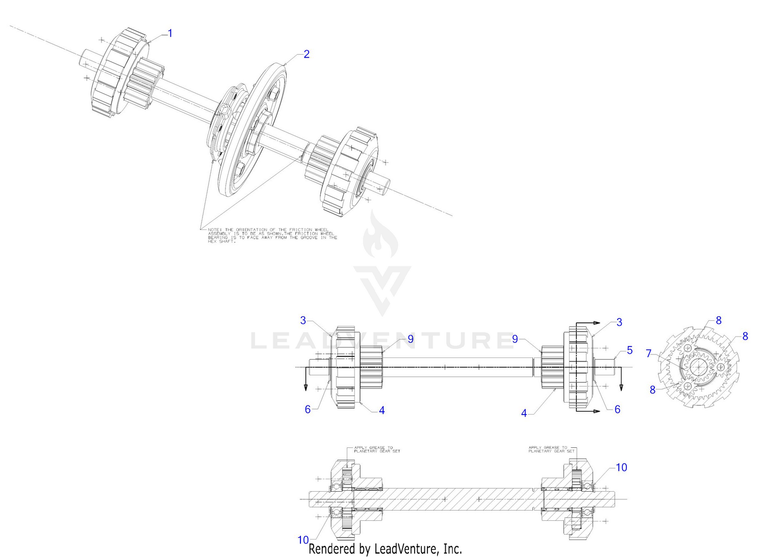 Planetary Shaft Assembly