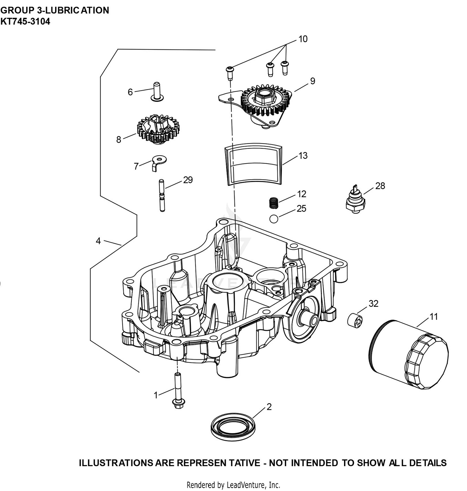 KT745-3104 Lubrication