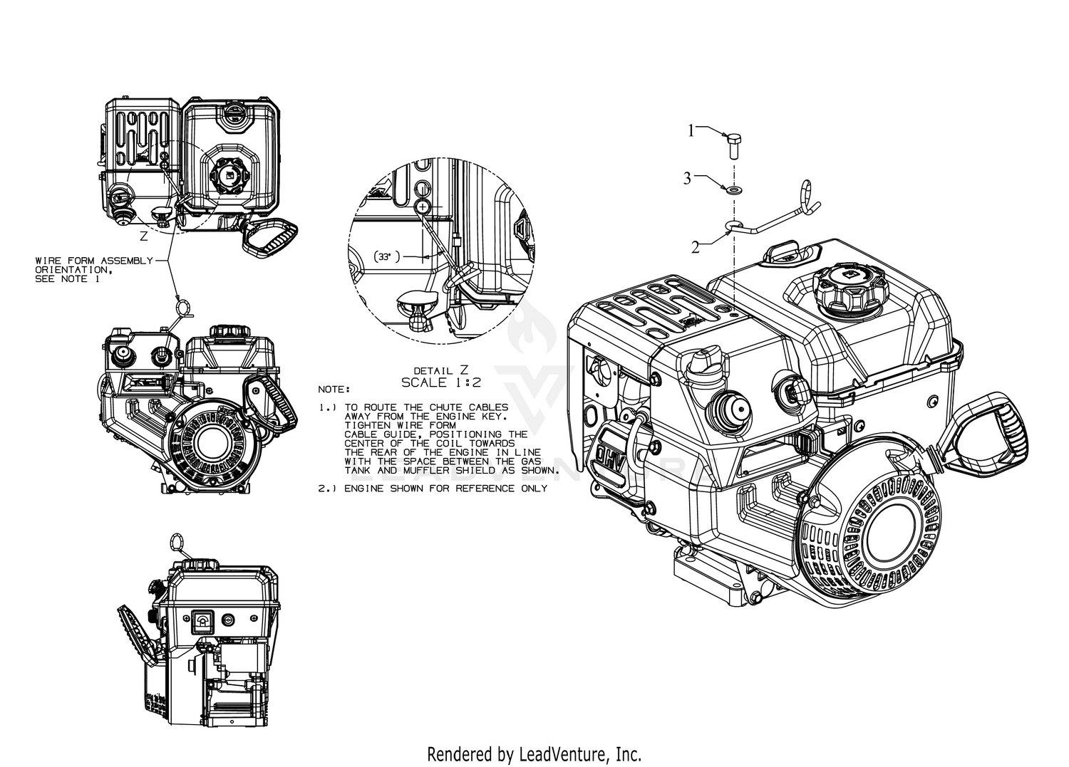 Chute Cable Guide