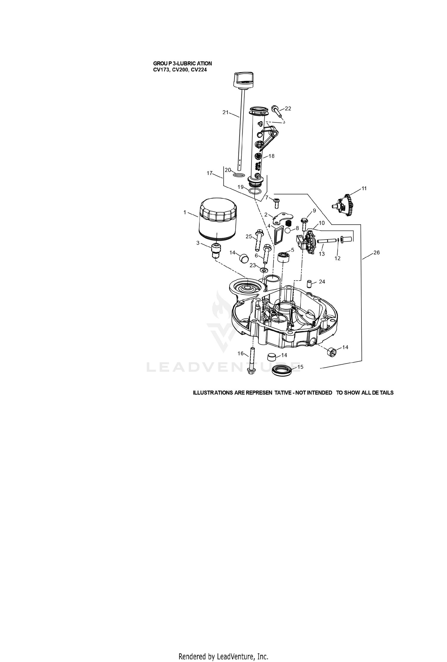 CV173-3016 Lubrication