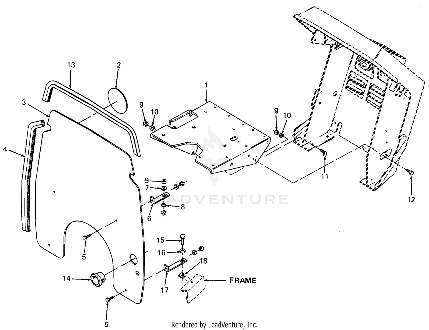 Battery Tray & Heat Baffle